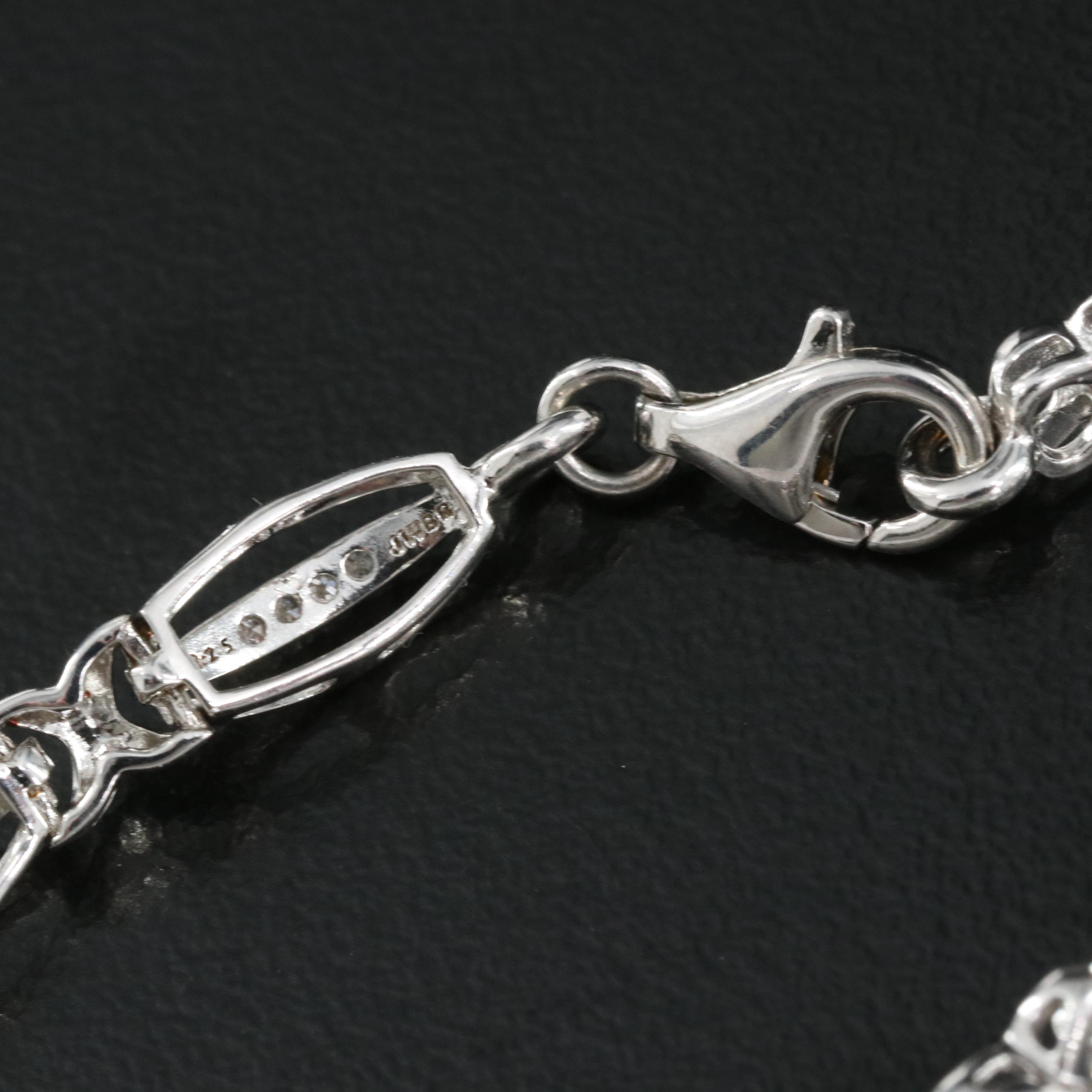Sterling Diamond Bracelet