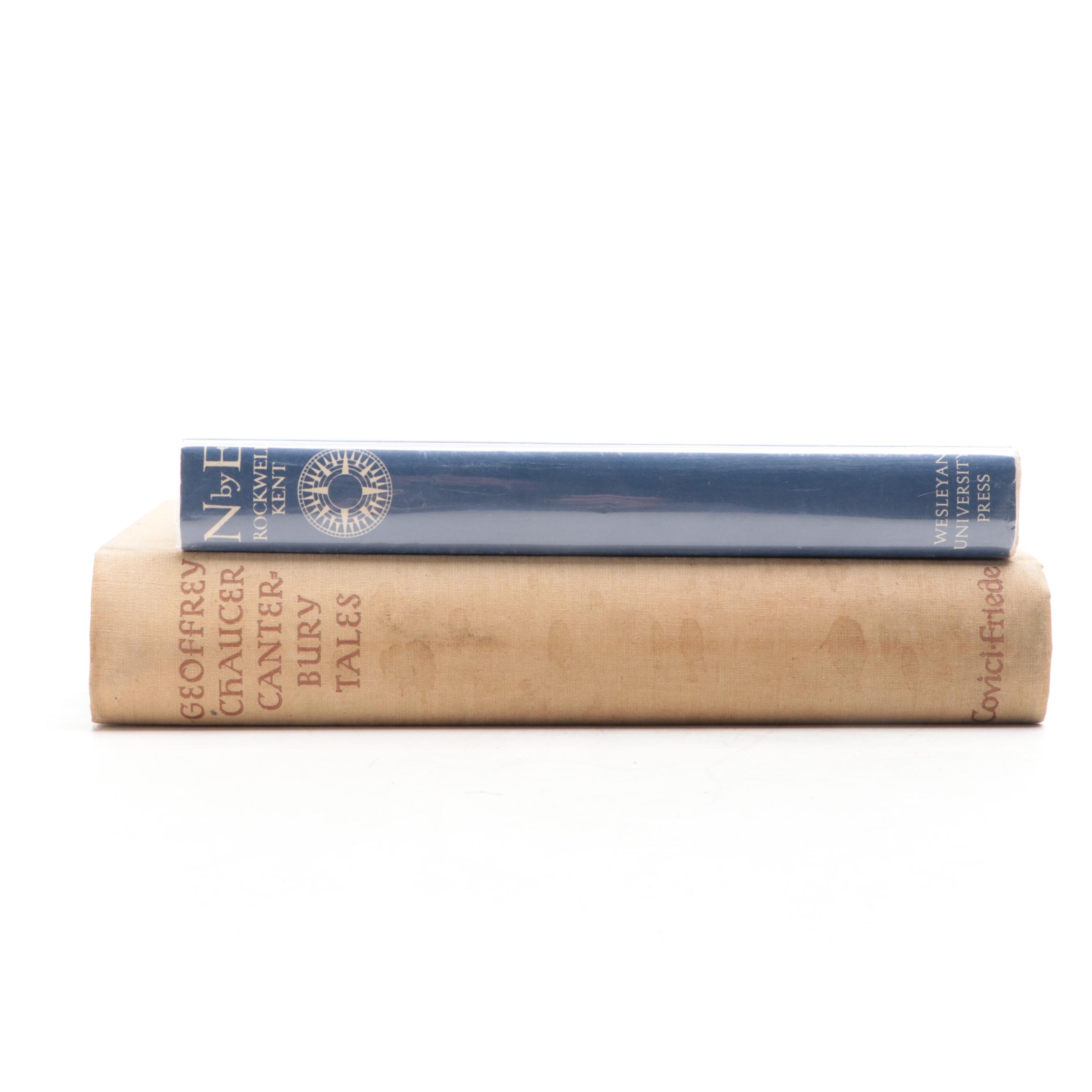 First Wesleyan Edition "N by E" by Rockwell Kent with "Canterbury Tales"