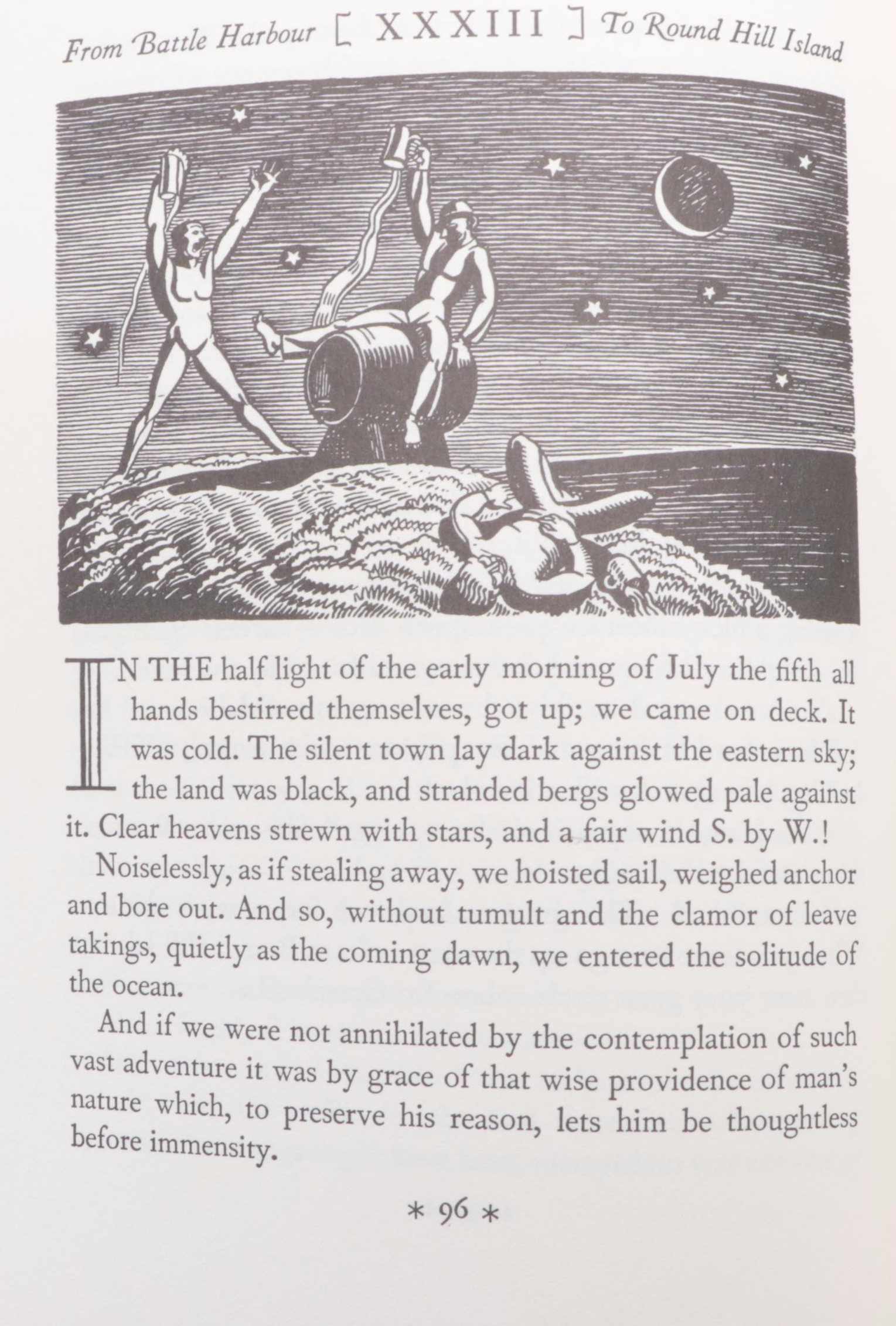 First Wesleyan Edition "N by E" by Rockwell Kent with "Canterbury Tales"