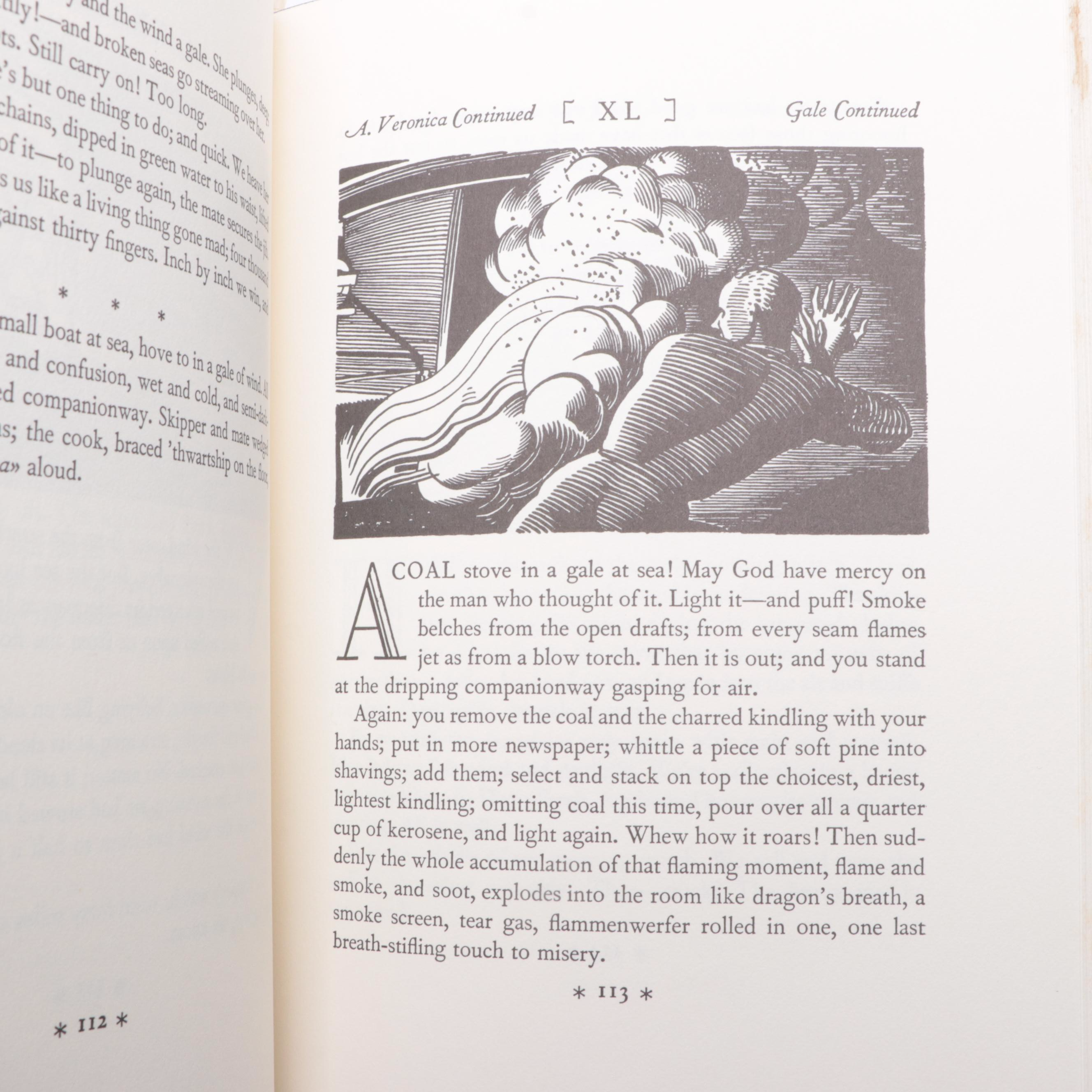 First Wesleyan Edition "N by E" by Rockwell Kent with "Canterbury Tales"