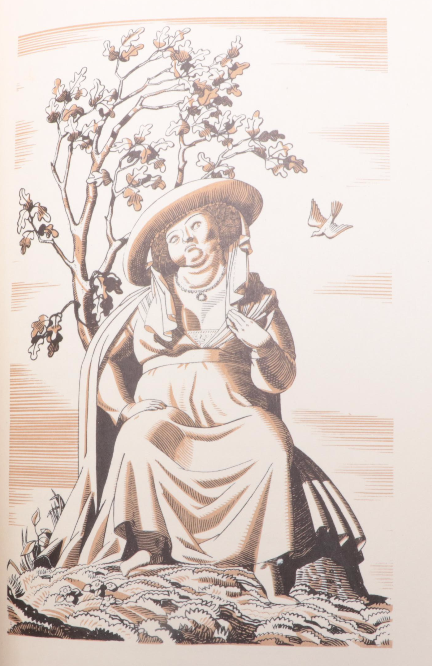 First Wesleyan Edition "N by E" by Rockwell Kent with "Canterbury Tales"