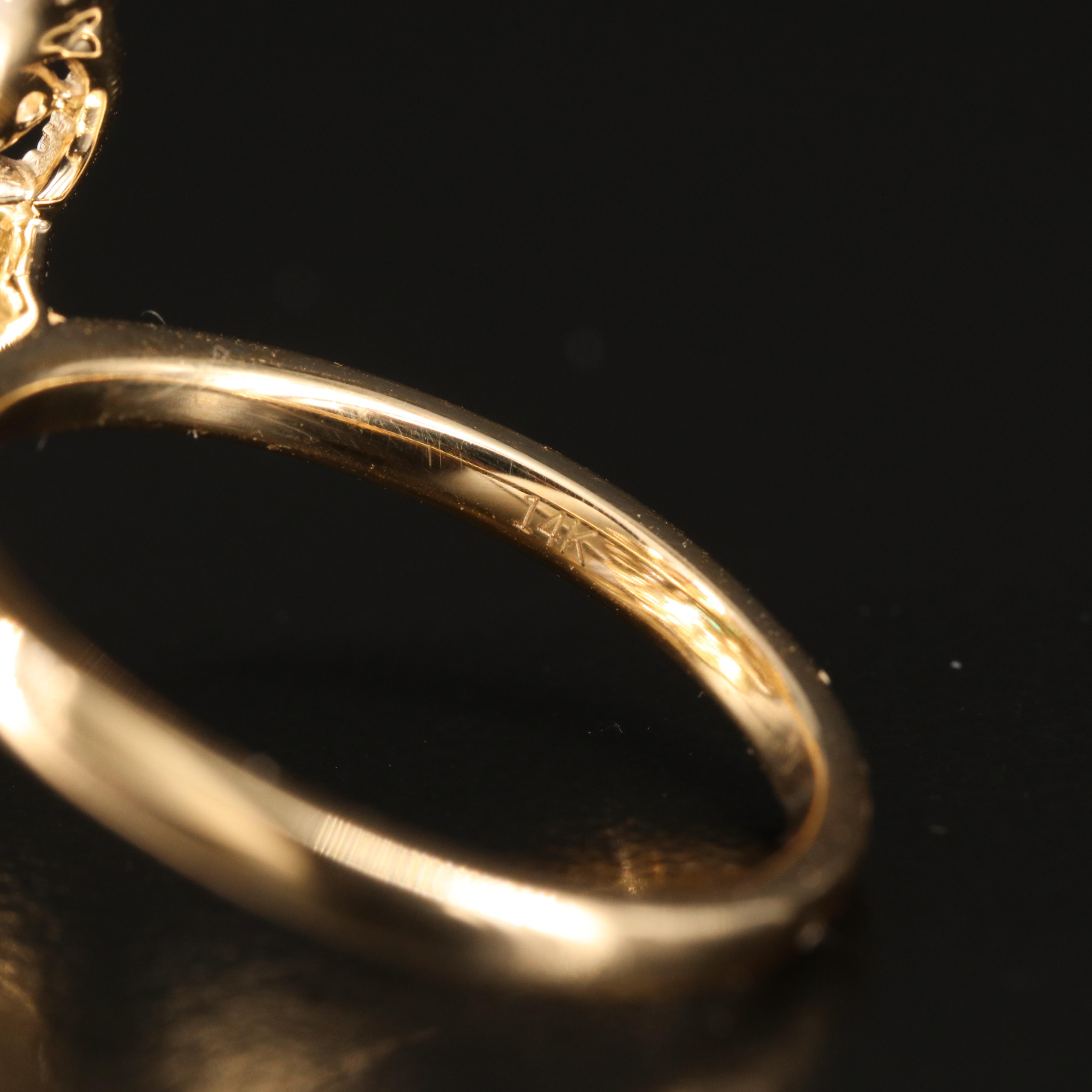 14K 2.45 CT Emerald and 1.22 CTW Diamond Ring