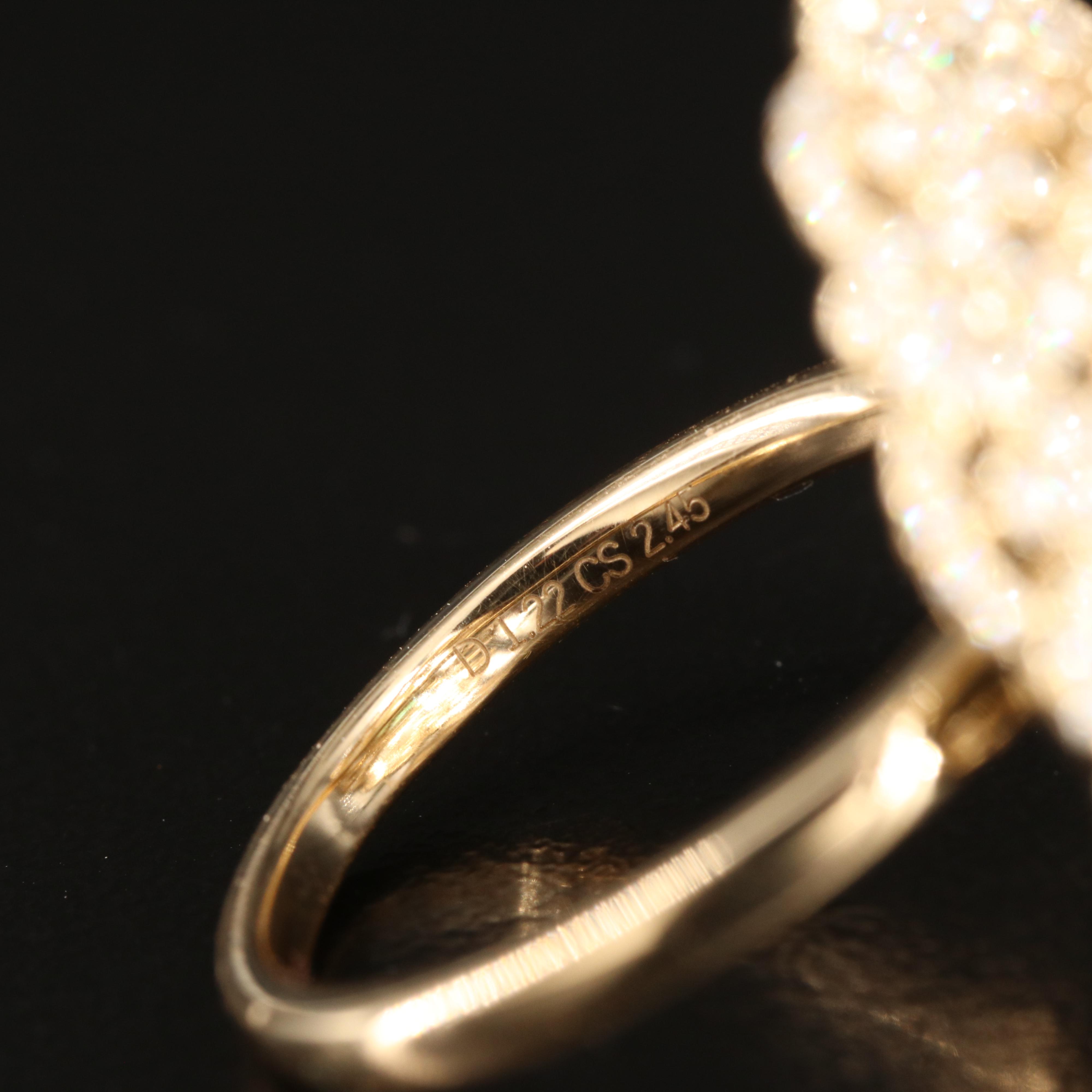 14K 2.45 CT Emerald and 1.22 CTW Diamond Ring