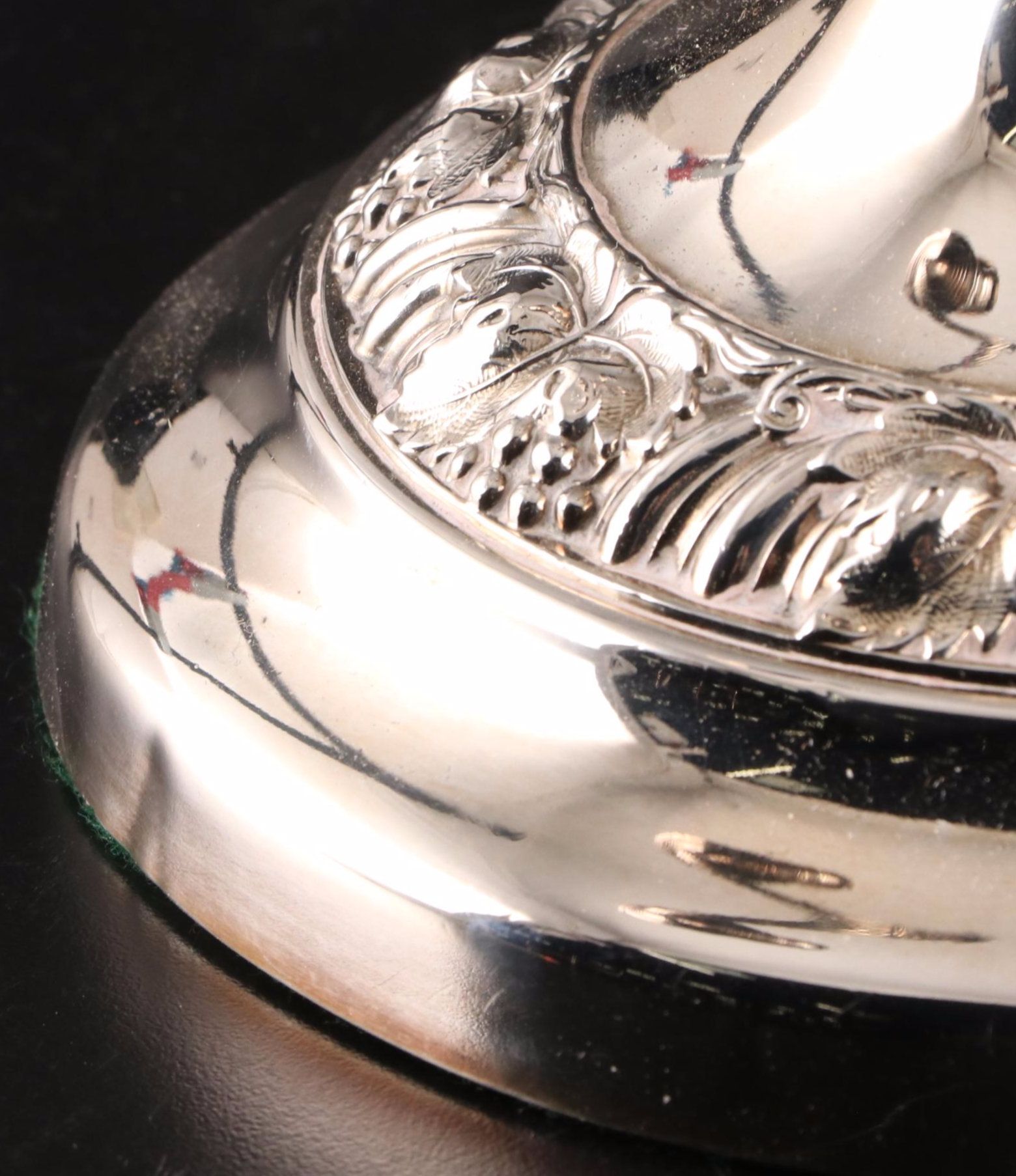 Pair of Silver Plate Three-Light Candelabra, Mid to Late 20th Century