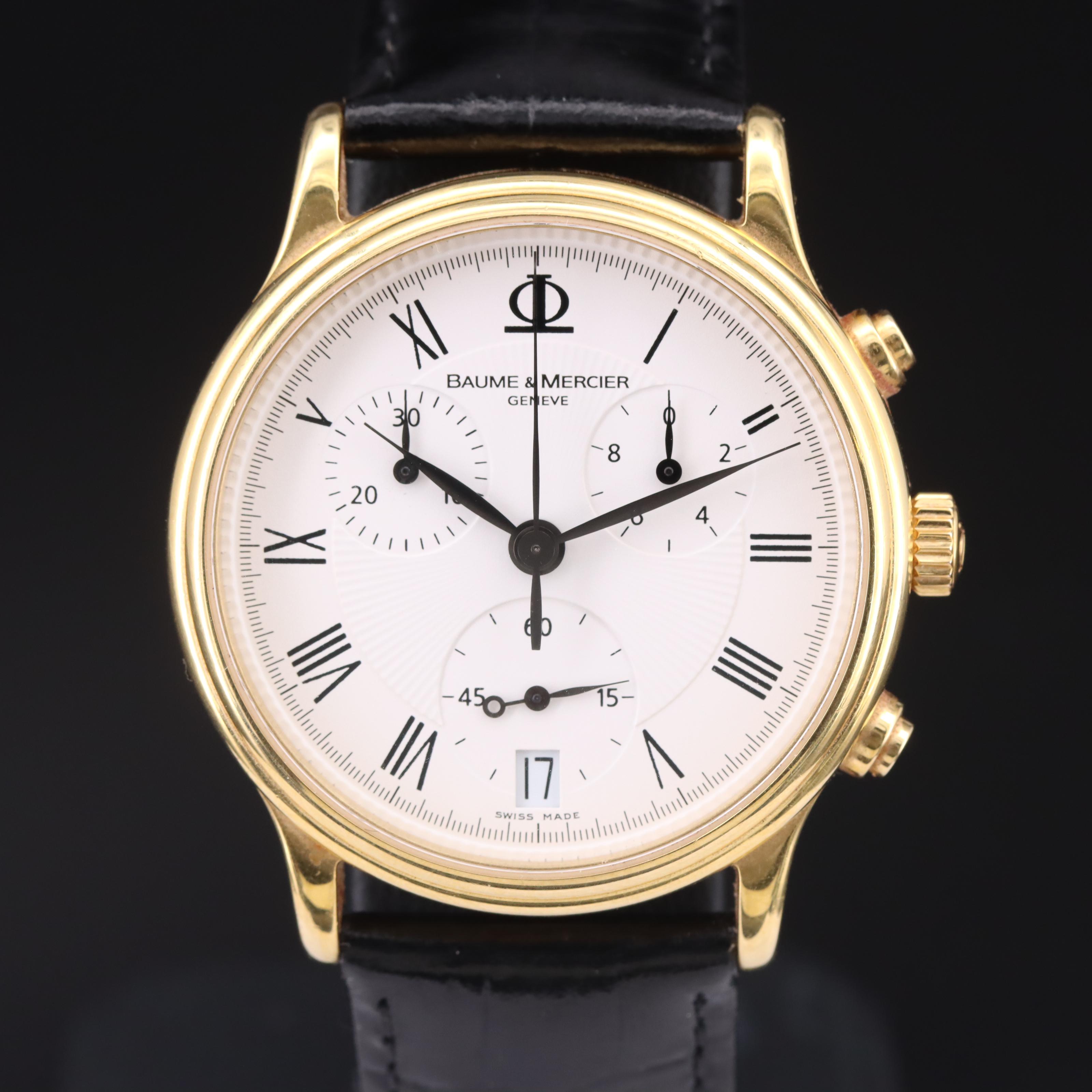 18K Baume & Mercier Classima Chronograph Watch