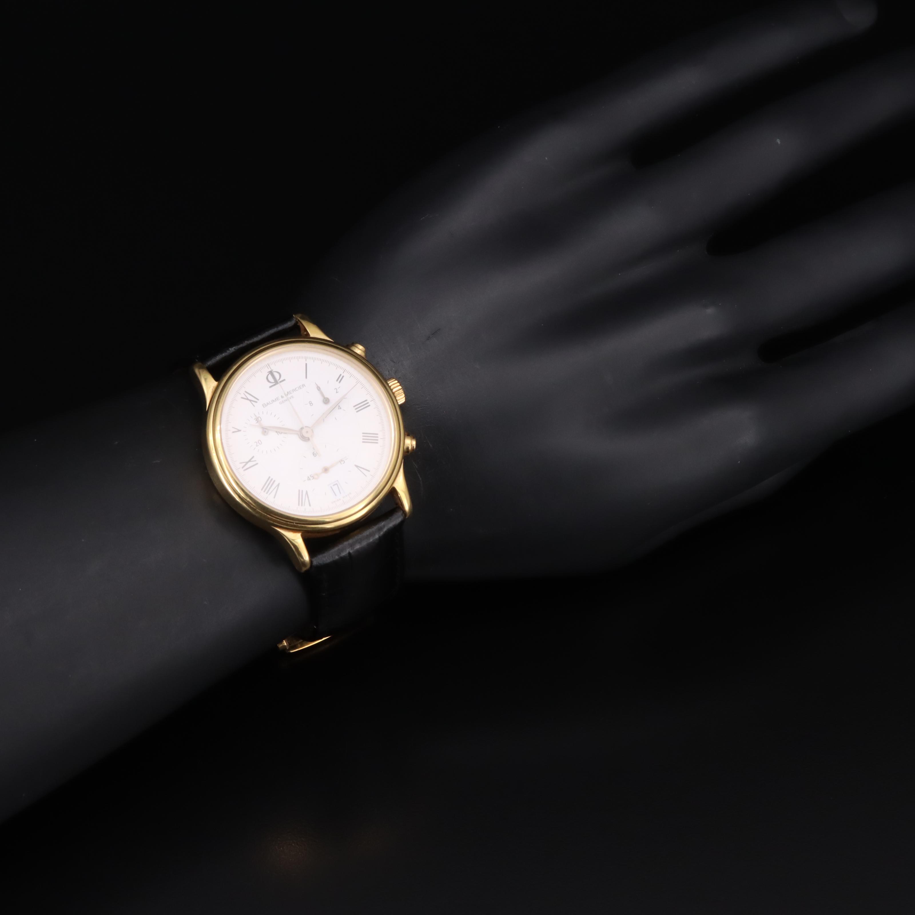 18K Baume & Mercier Classima Chronograph Watch