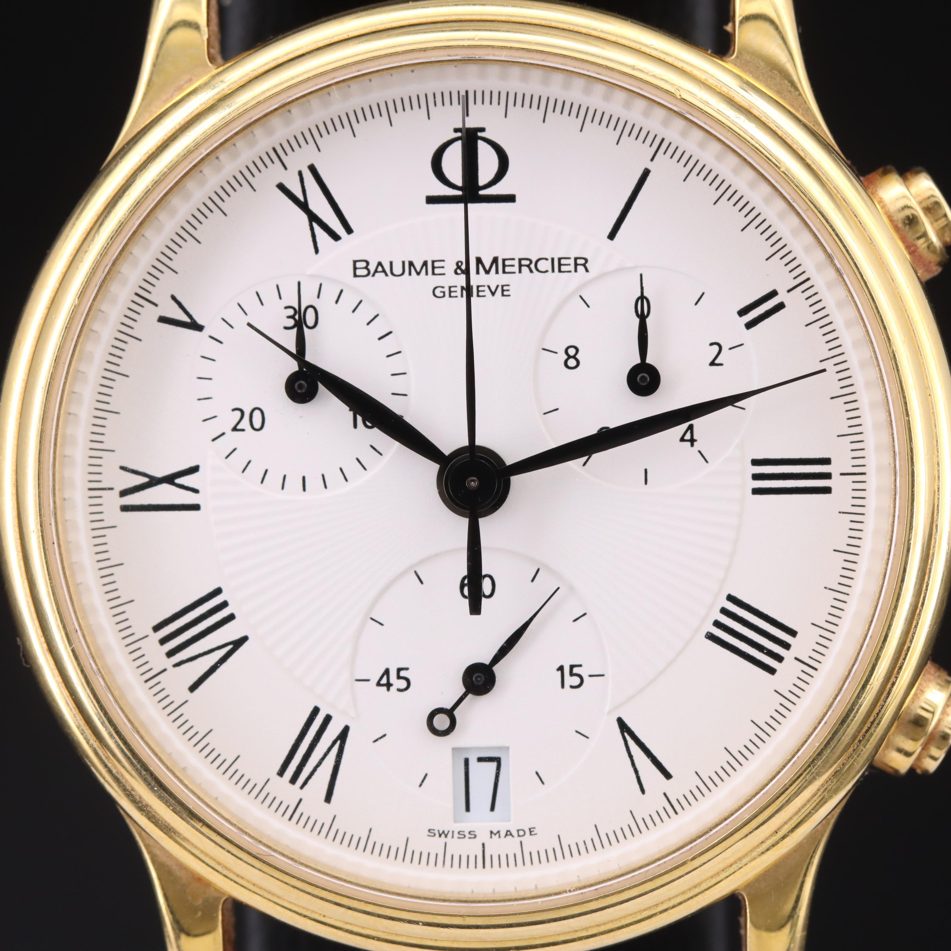18K Baume & Mercier Classima Chronograph Watch