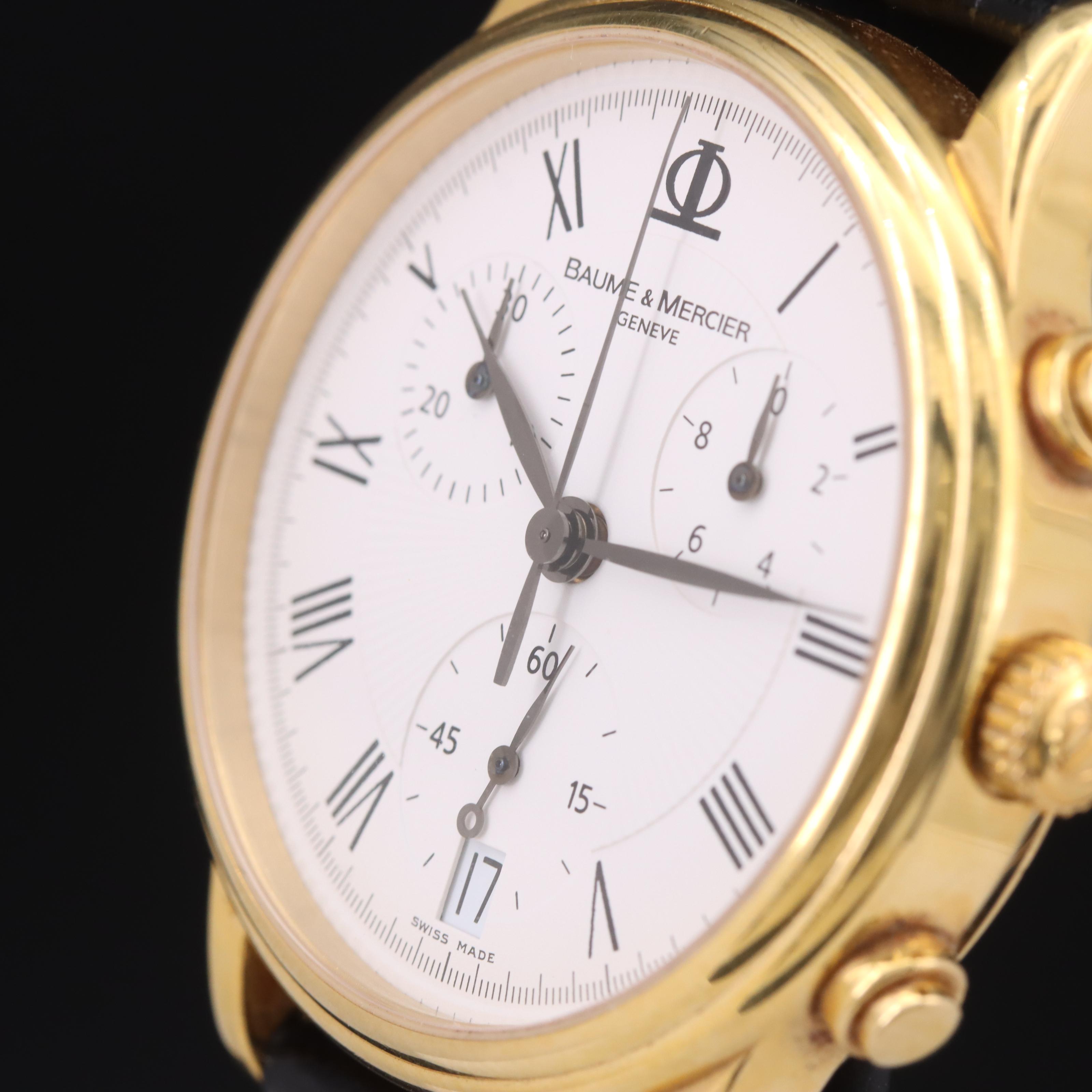 18K Baume & Mercier Classima Chronograph Watch