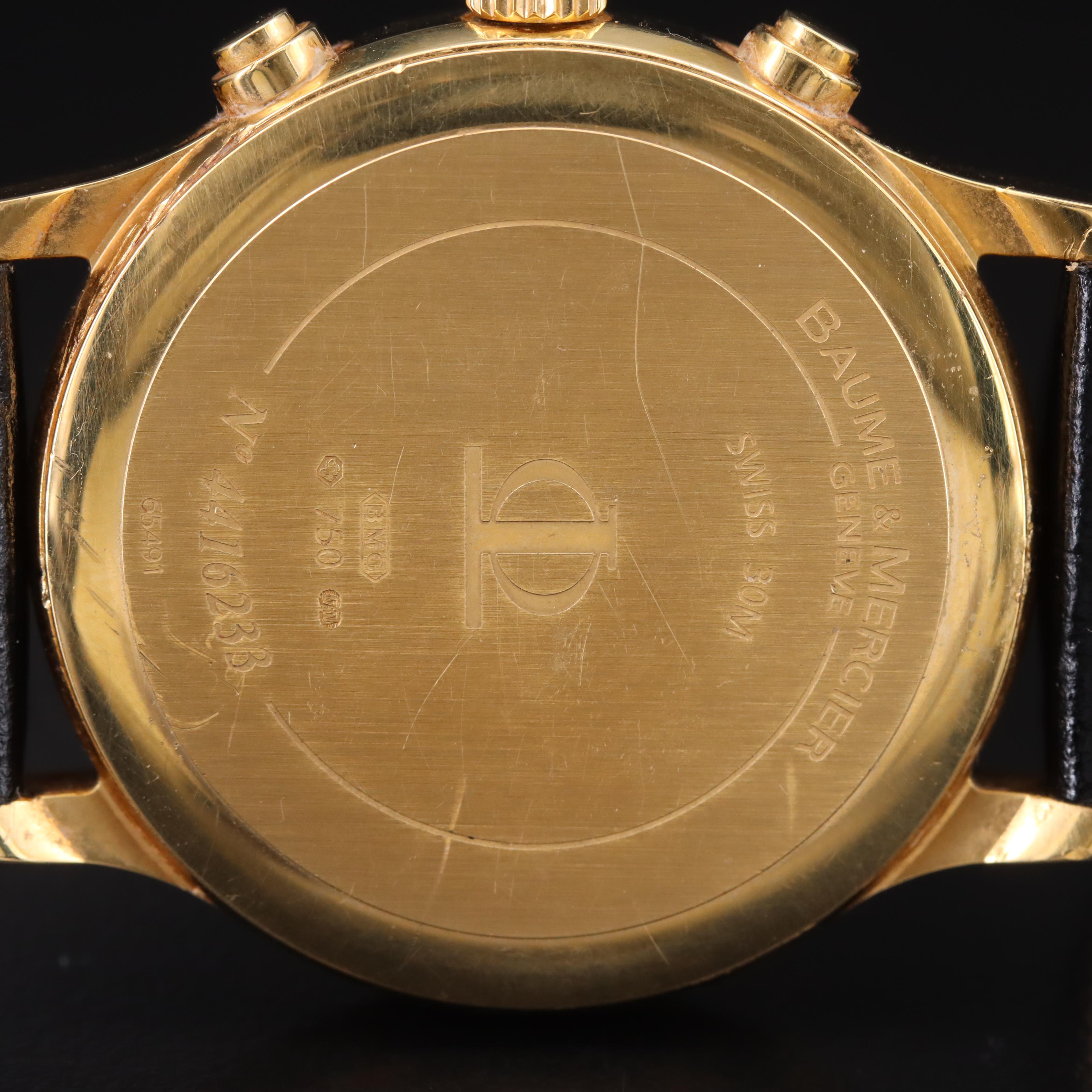 18K Baume & Mercier Classima Chronograph Watch