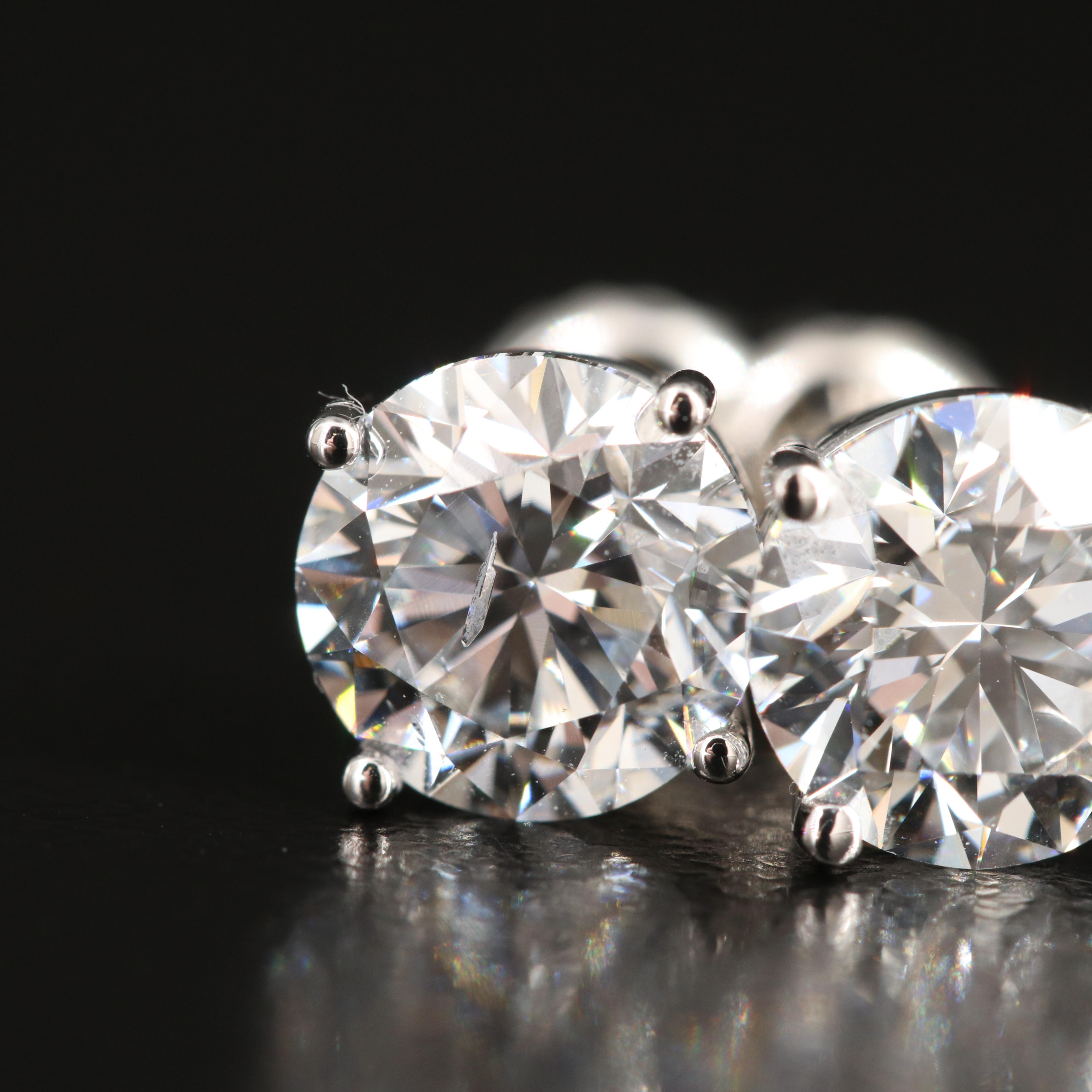 14K 2.48 CTW Lab Grown Diamond Stud Earrings