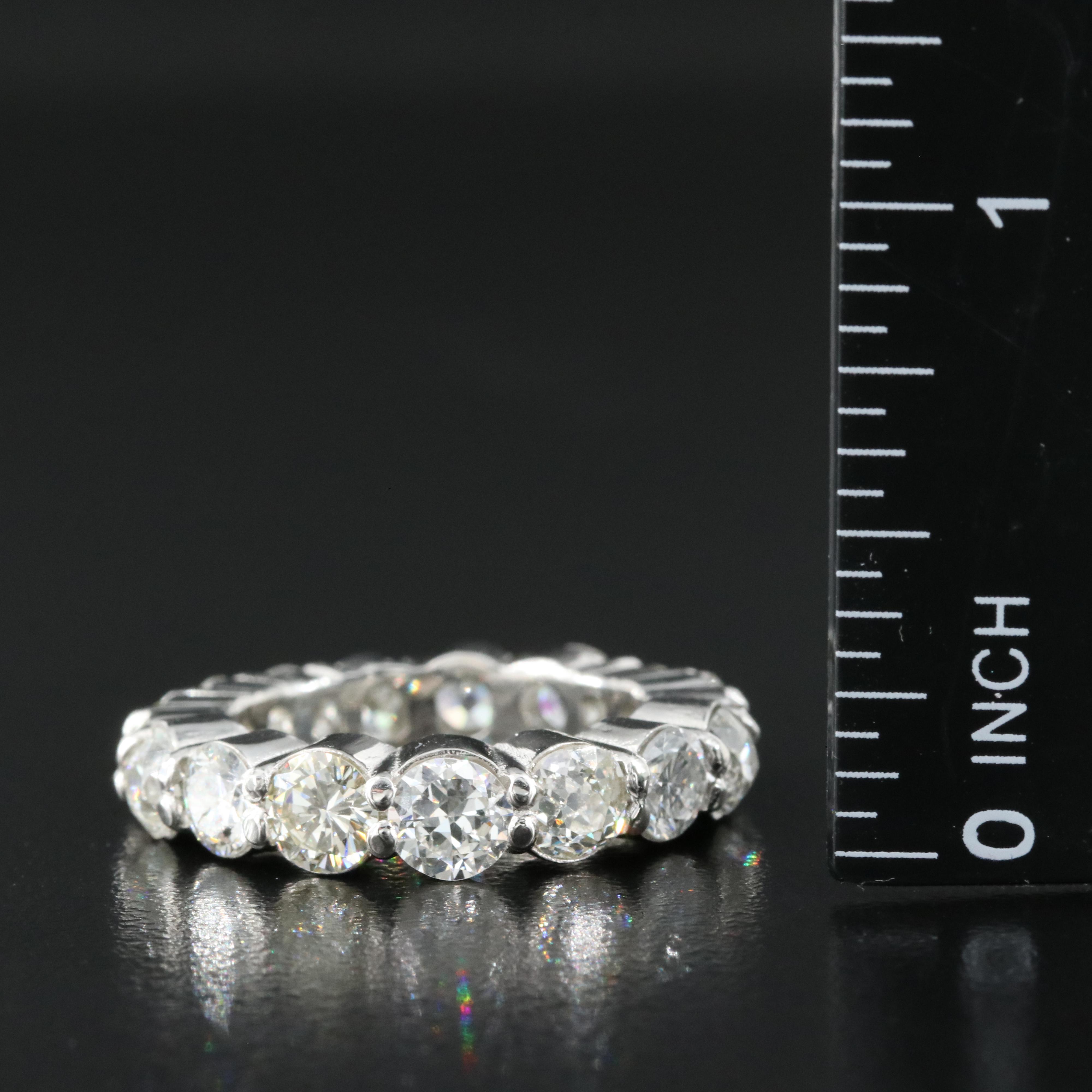 Platinum 5.33 CTW Diamond Eternity Band