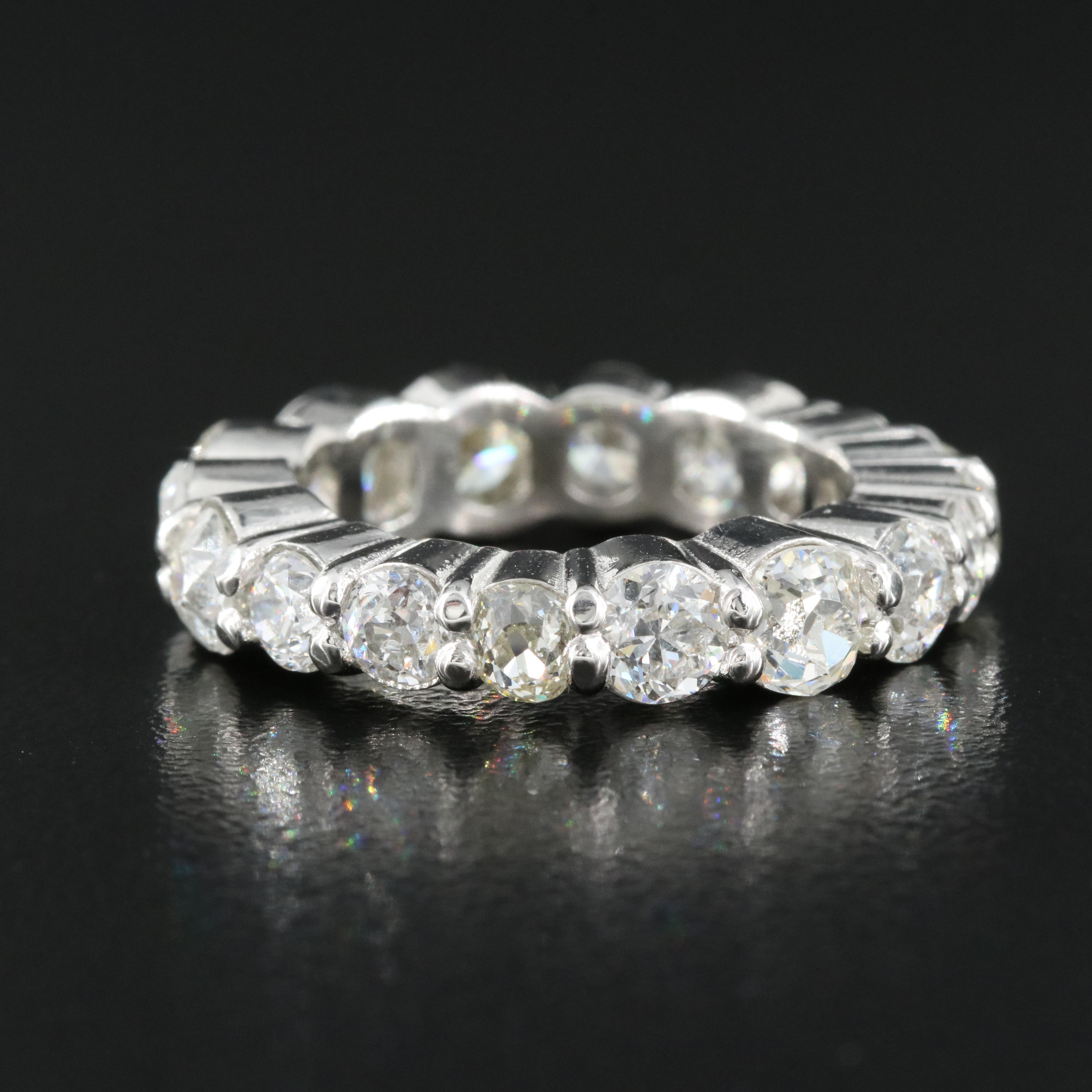 Platinum 5.33 CTW Diamond Eternity Band