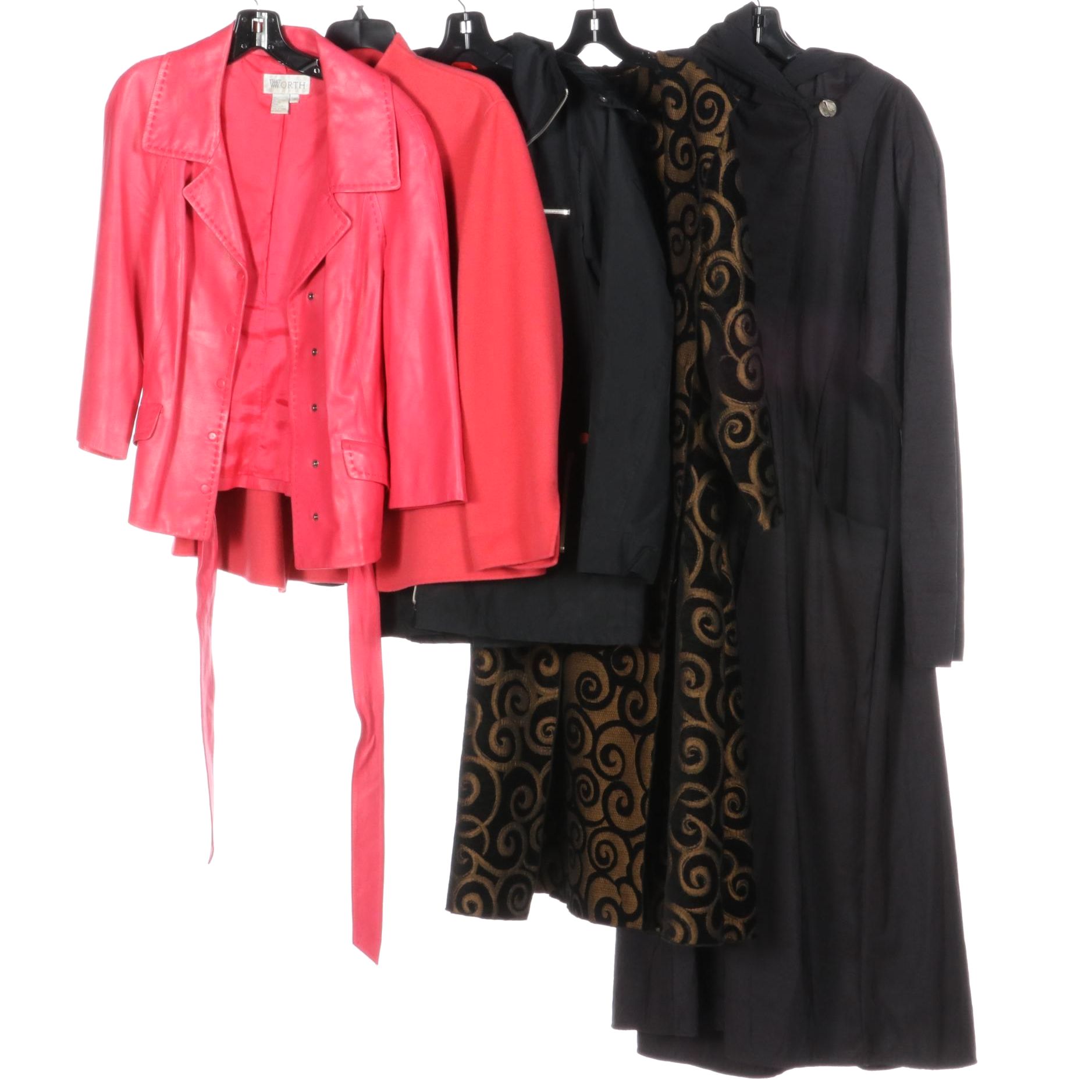 London Fog Coat, Talbots Wool Jacket, Worth Leather Jacket, and More