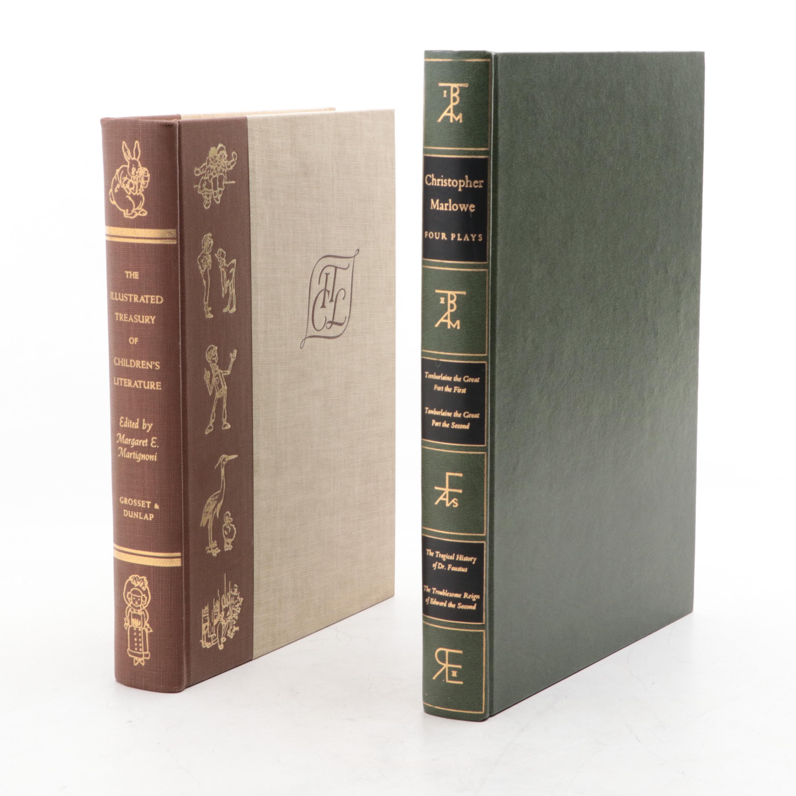 "The Illustrated Treasury of Children's Literature" with "Four Plays" by Marlowe