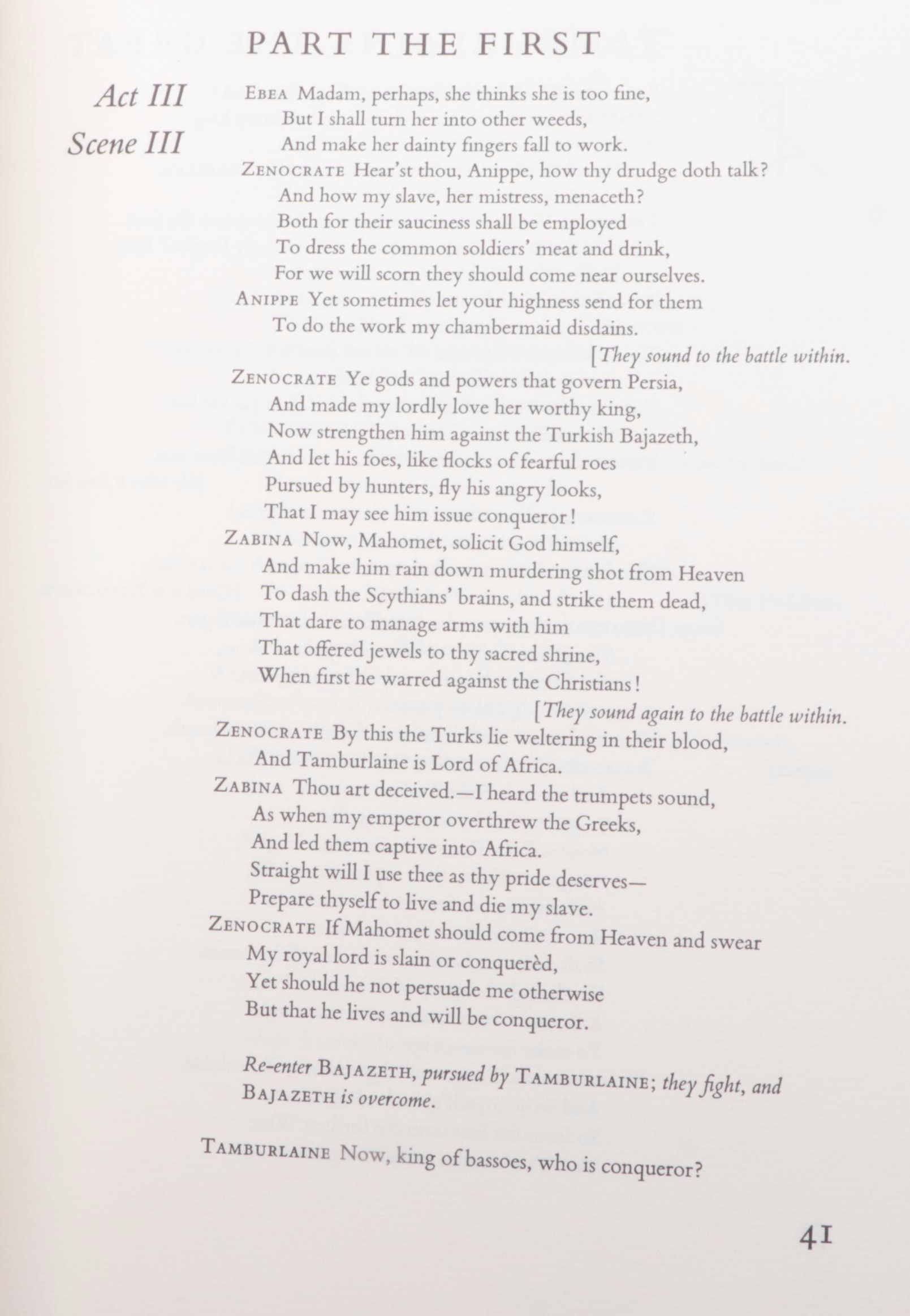 "The Illustrated Treasury of Children's Literature" with "Four Plays" by Marlowe