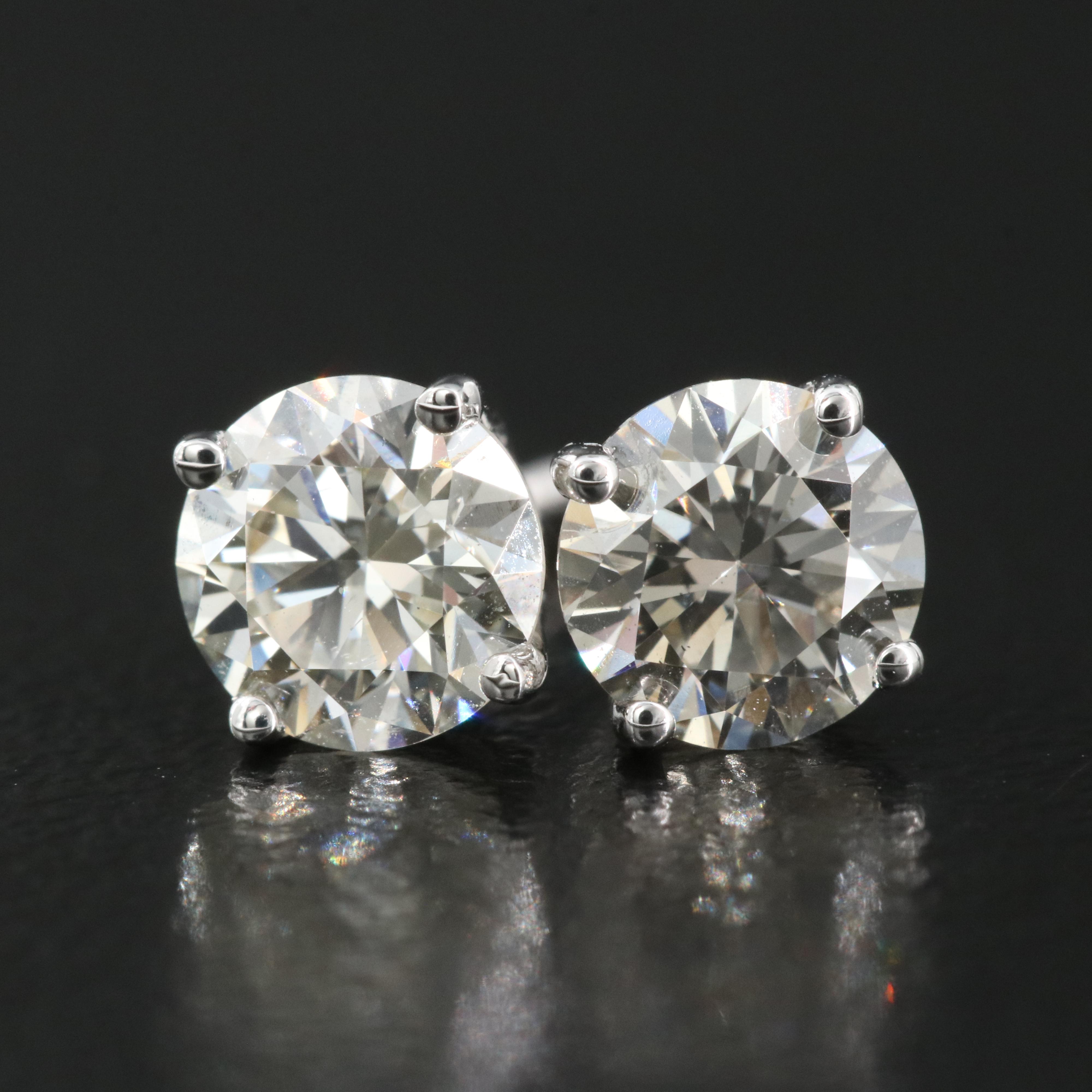 14K 1.05 CTW Lab Grown Diamond Stud Earrings