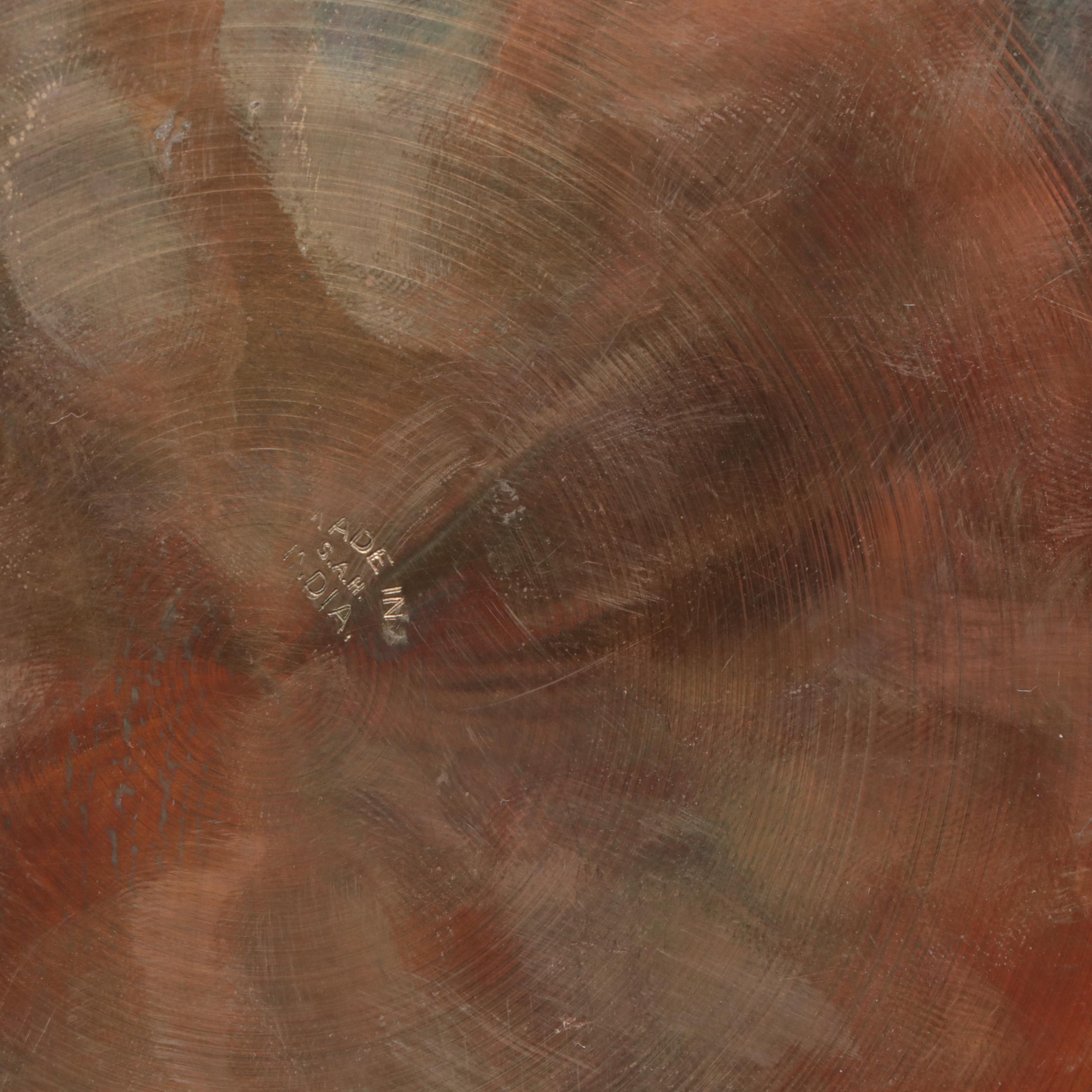 Indian Enameled and Carved Brass Boxes, Mid to Late 20th Century