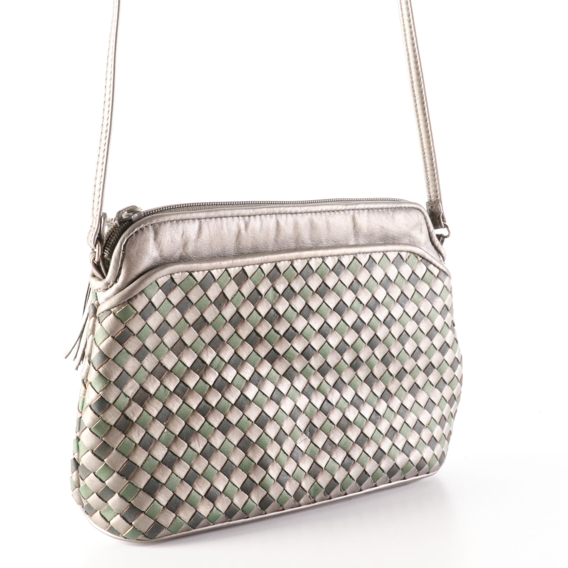 Ganson and Aspects Woven Leather Shoulder Bags and La Bag Straw Tote