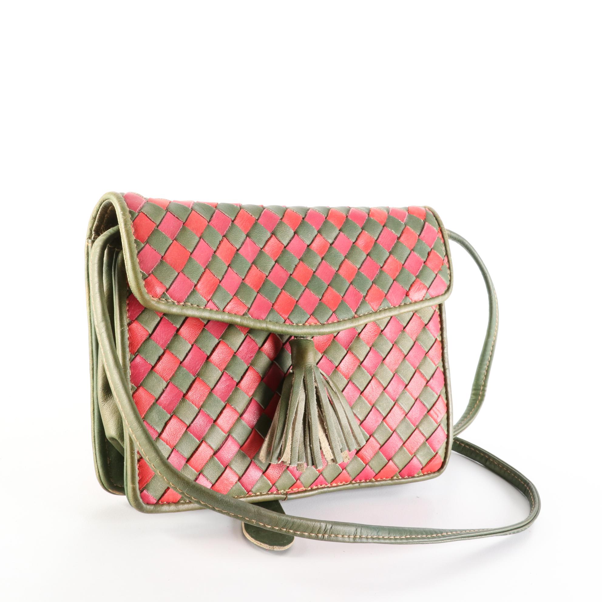 Ganson and Aspects Woven Leather Shoulder Bags and La Bag Straw Tote