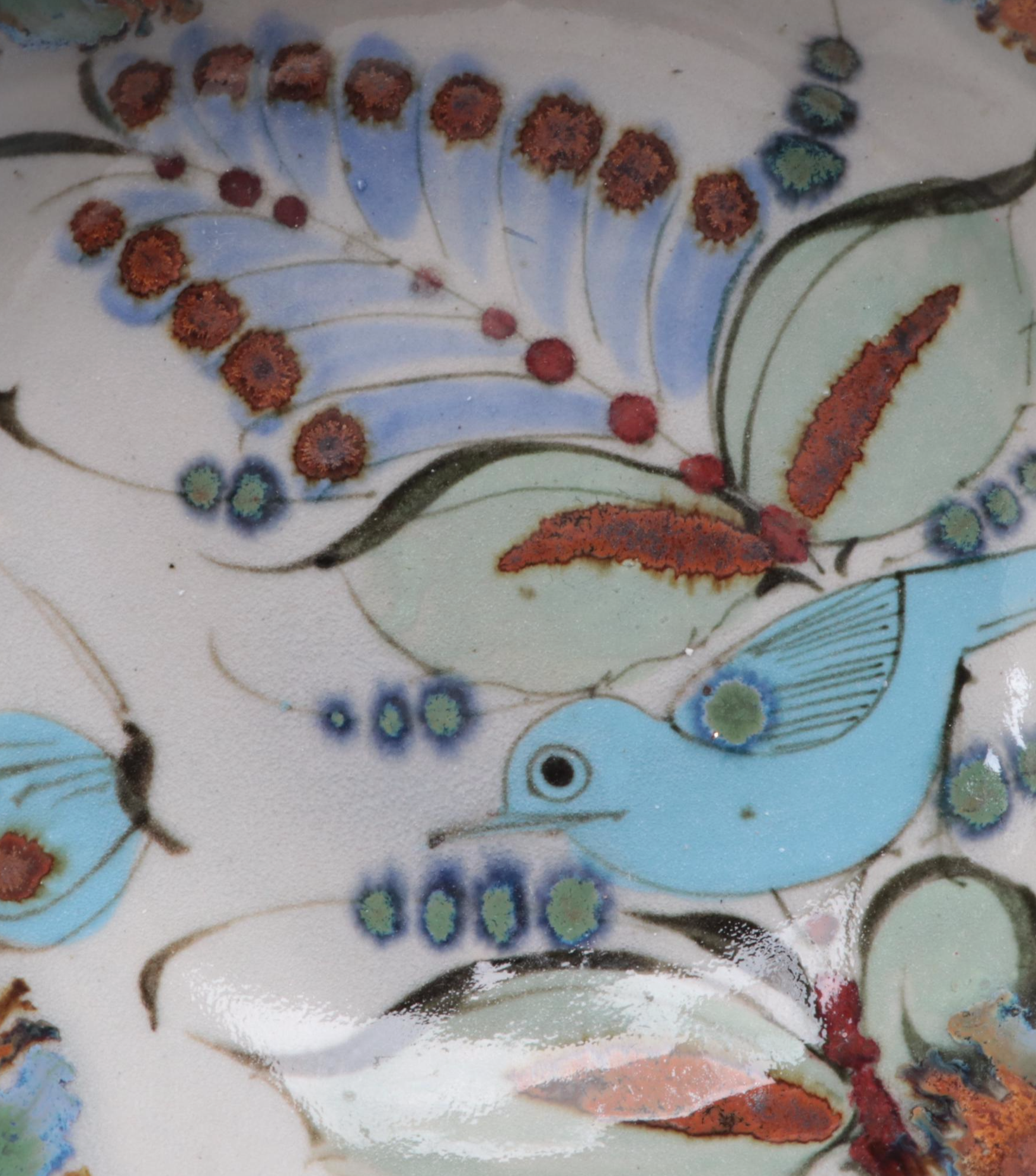 Mexican Art Pottery Earthenware Bowls and Vase