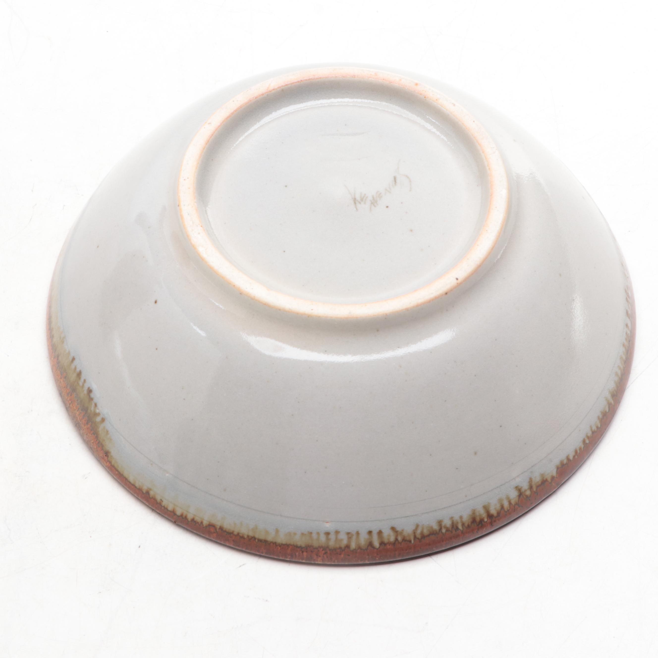 Mexican Art Pottery Earthenware Bowls and Vase