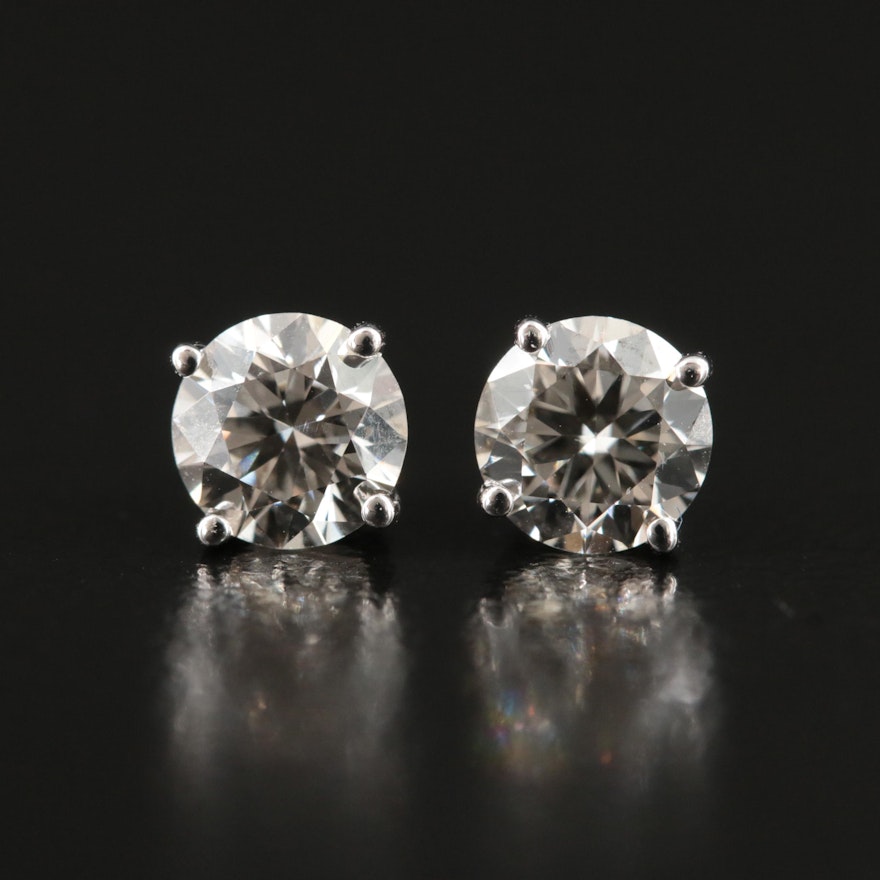 14K 1.20 CTW Lab Grown Diamond Stud Earrings