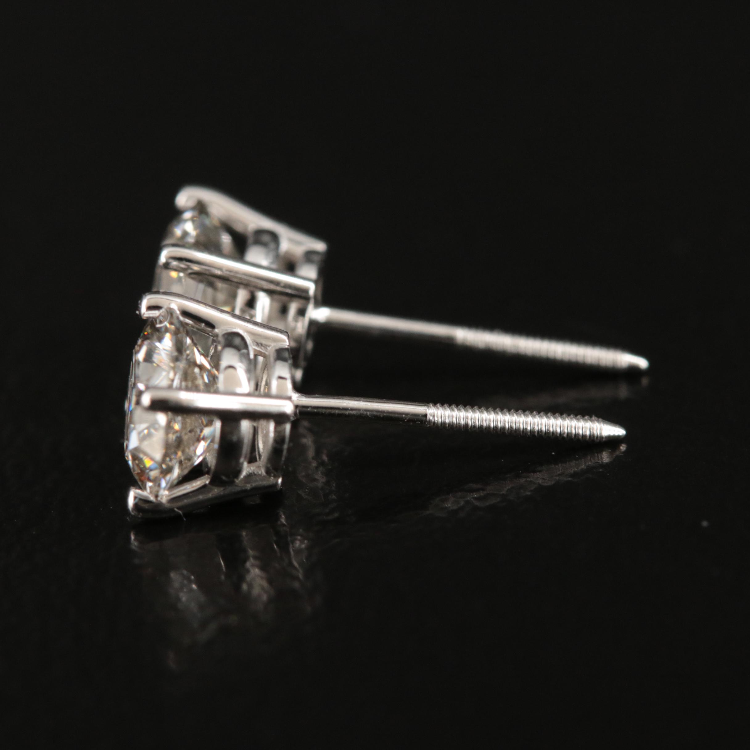 14K 1.20 CTW Lab Grown Diamond Stud Earrings