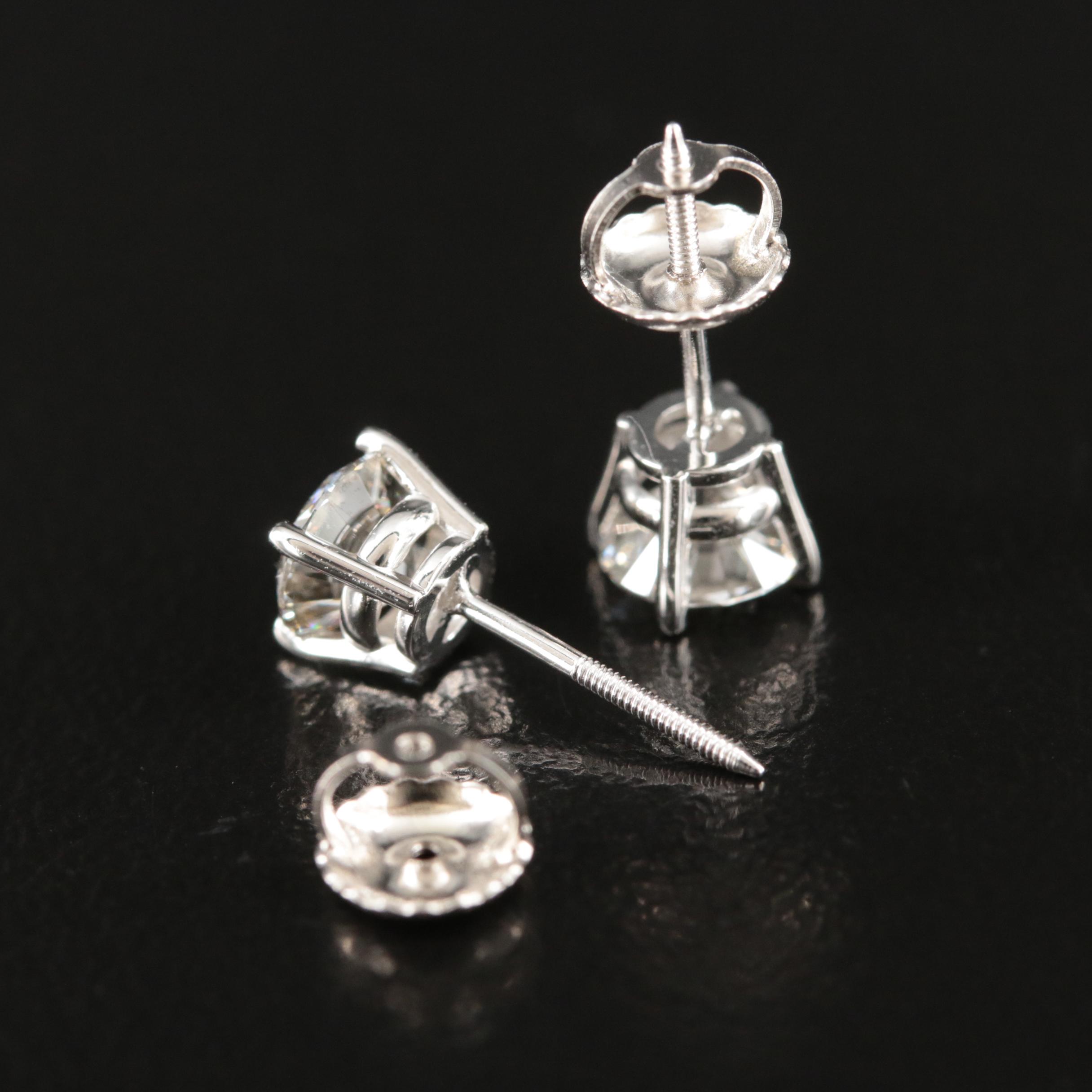 14K 1.20 CTW Lab Grown Diamond Stud Earrings