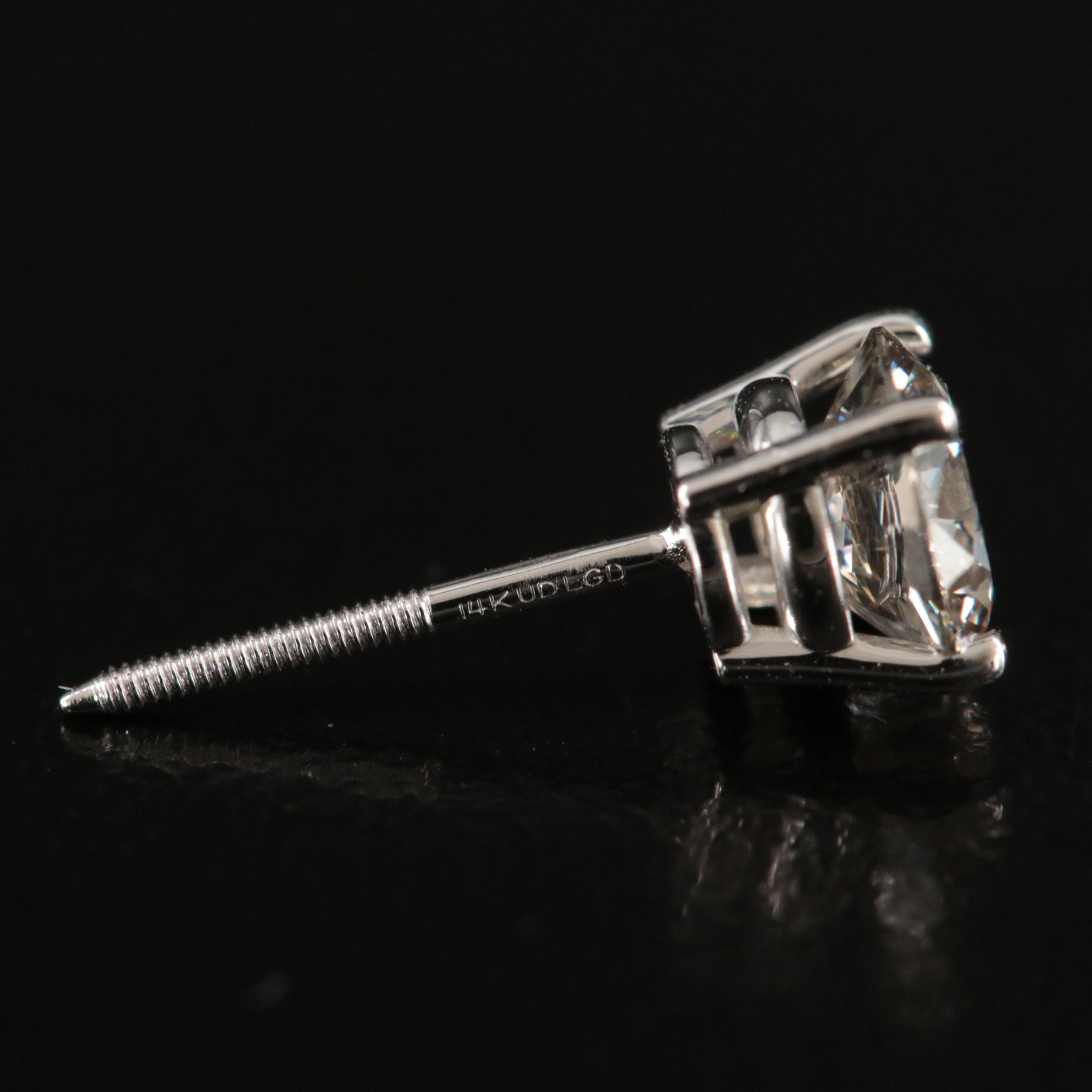 14K 1.20 CTW Lab Grown Diamond Stud Earrings