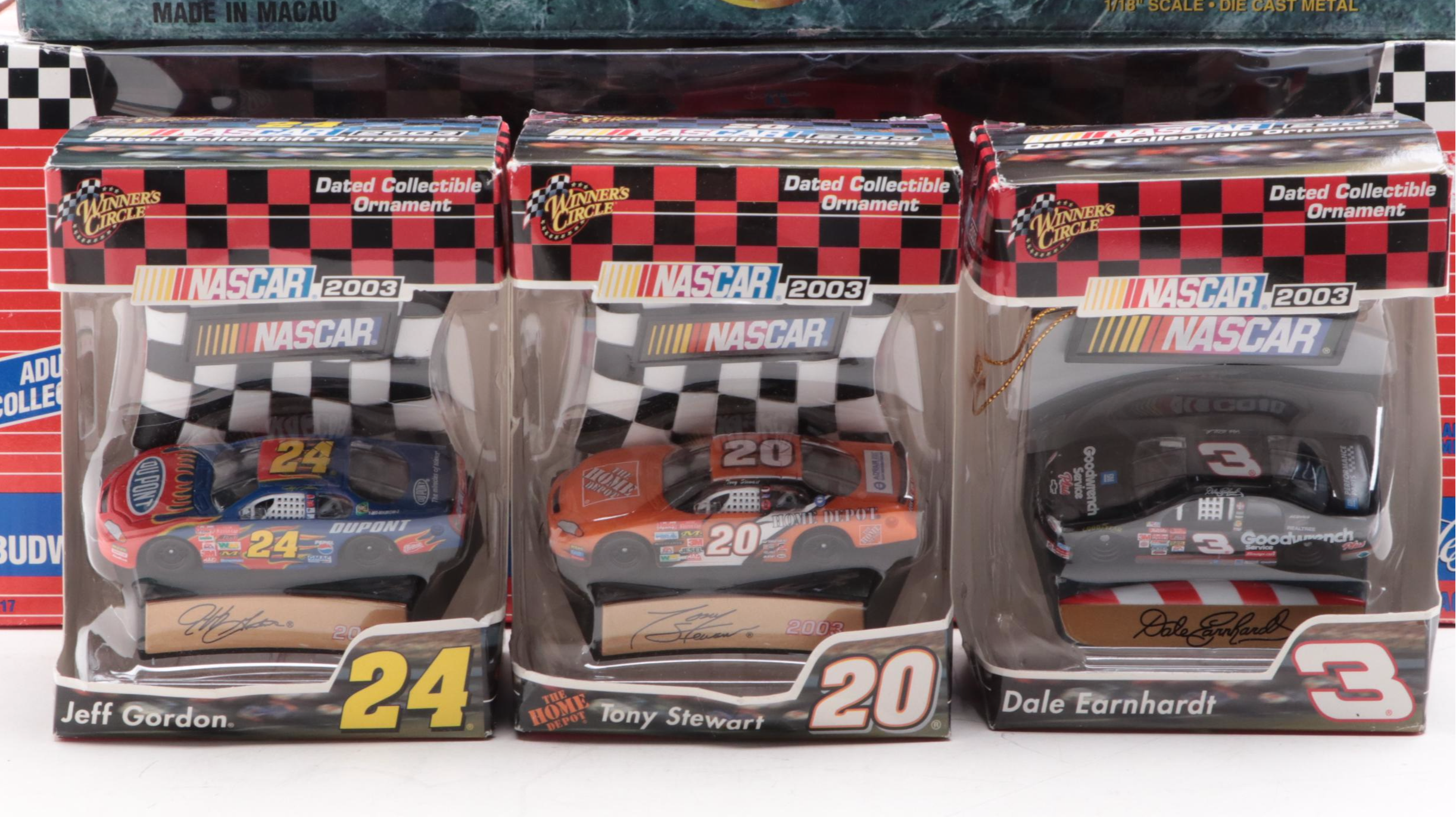 NASCAR Model Cars Including Dale Earnhardt and Jeff Gordan