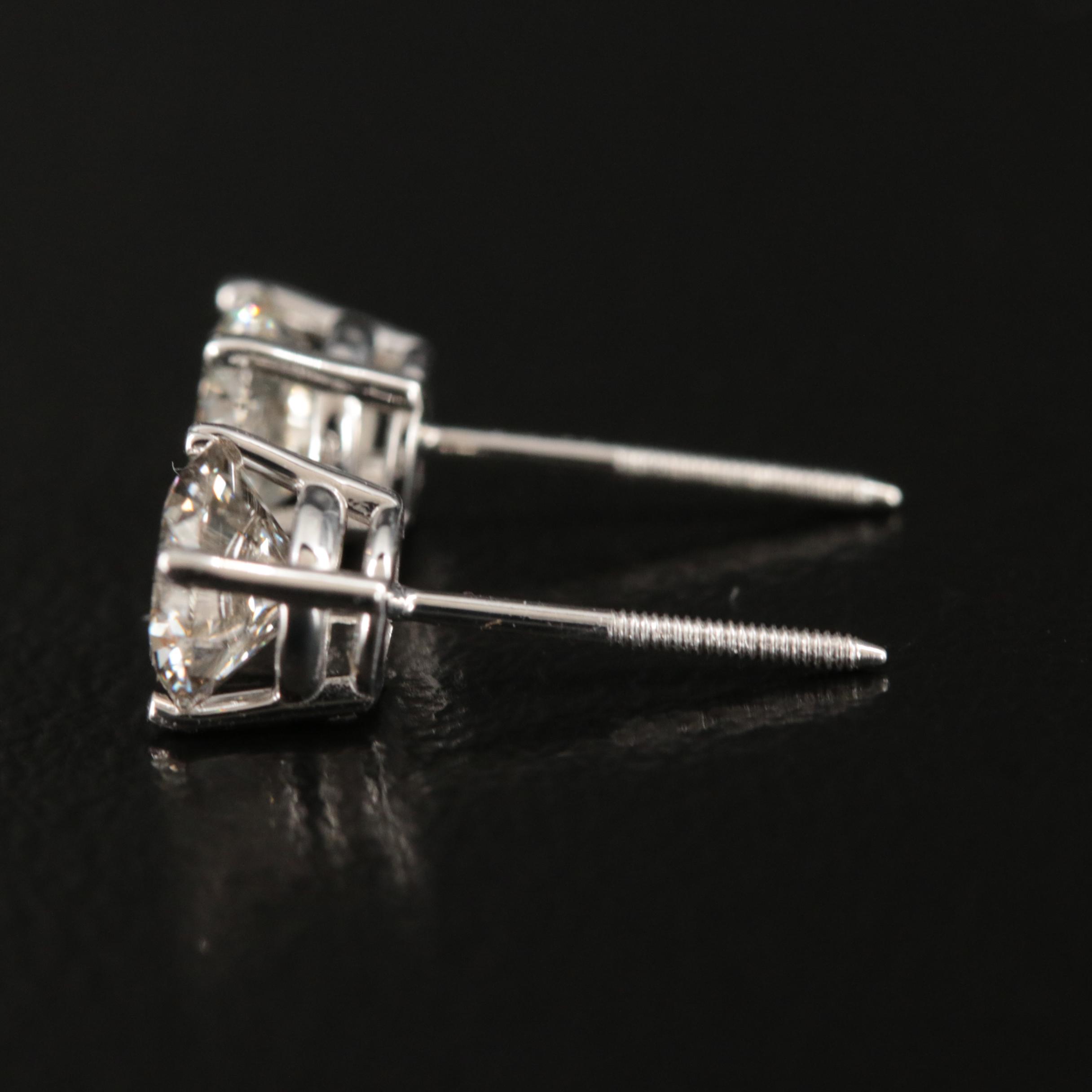 14K 1.02 CTW Lab Grown Diamond Stud Earrings