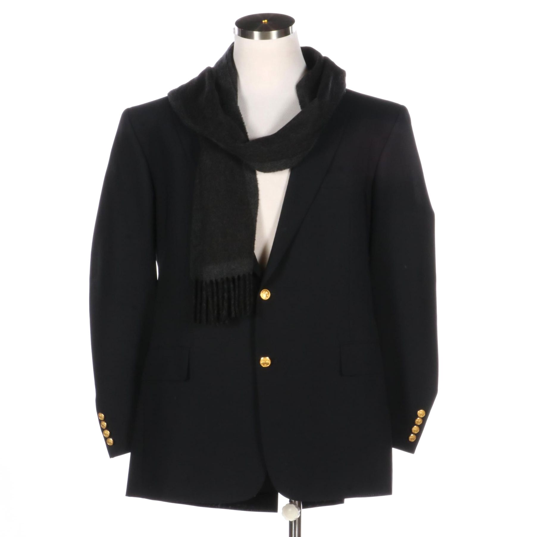 Men's Brooks Brothers BrooksCool Suit Jacket with Amicale Cashmere Scarf