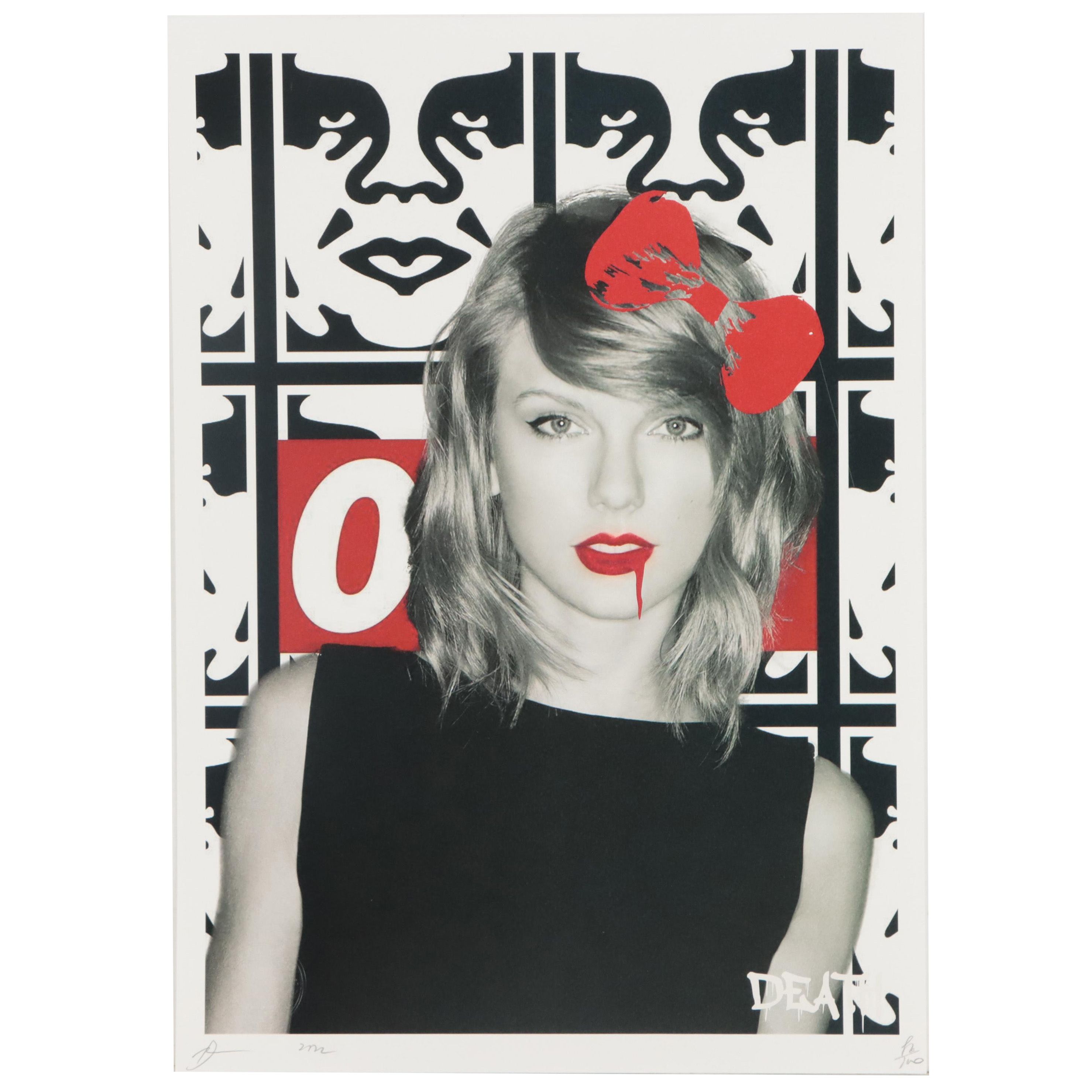 Death NYC Pop Art Graphic Print of Taylor Swift, 2022