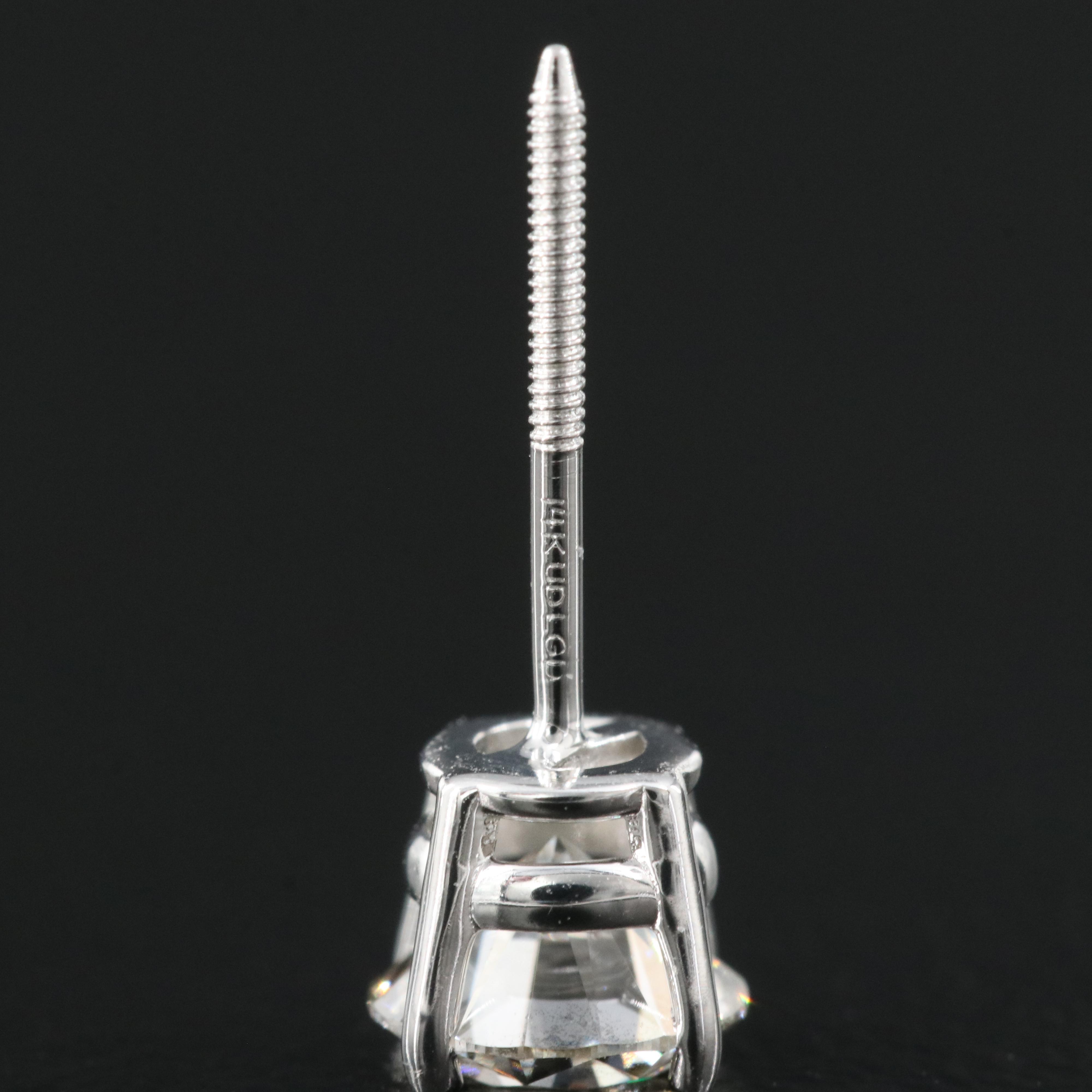 14K 0.95 CTW Lab Grown Diamond Stud Earrings