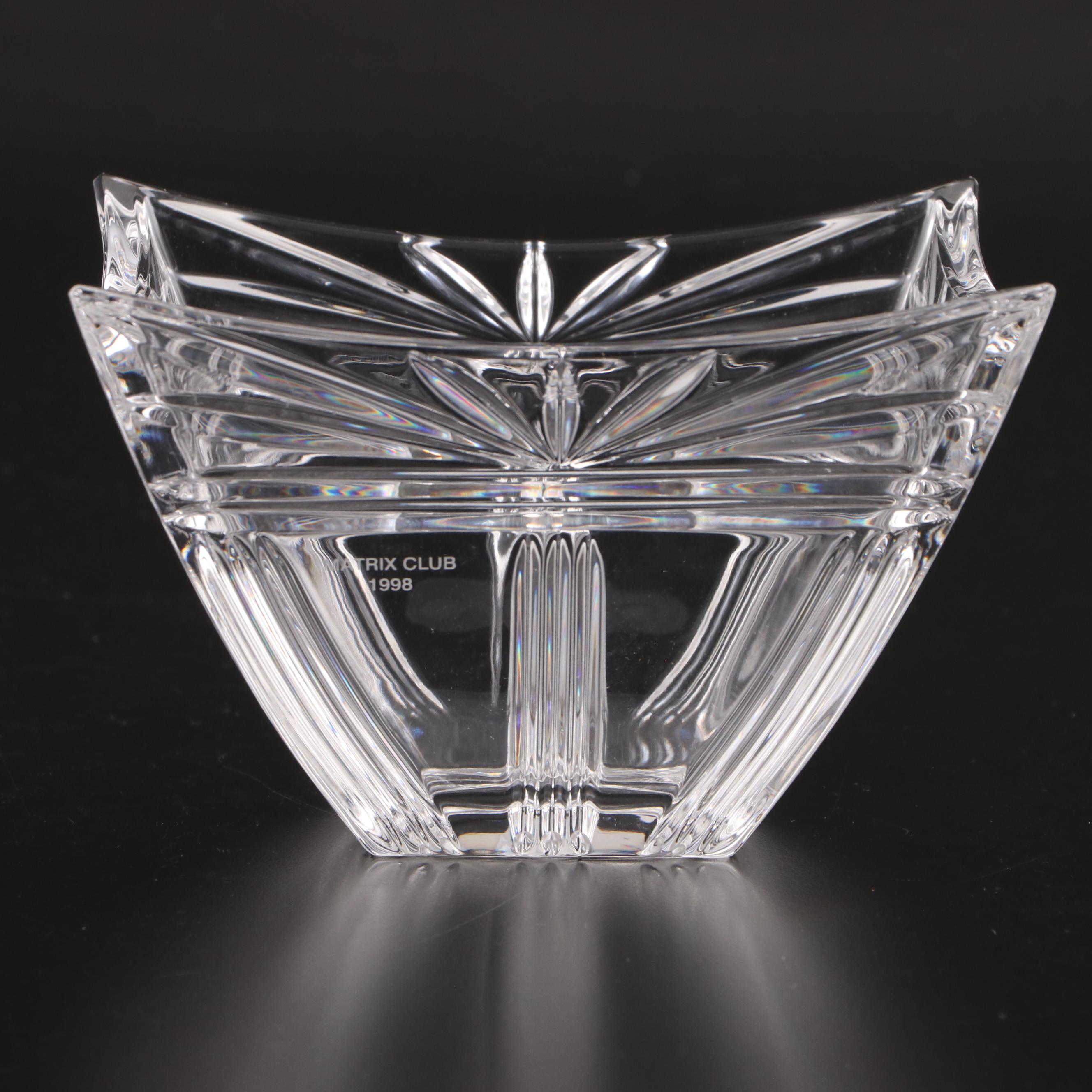 Orrefors "Orion" Bowl, Waterford "Odyssey" Square Bowl, and Other Bowls