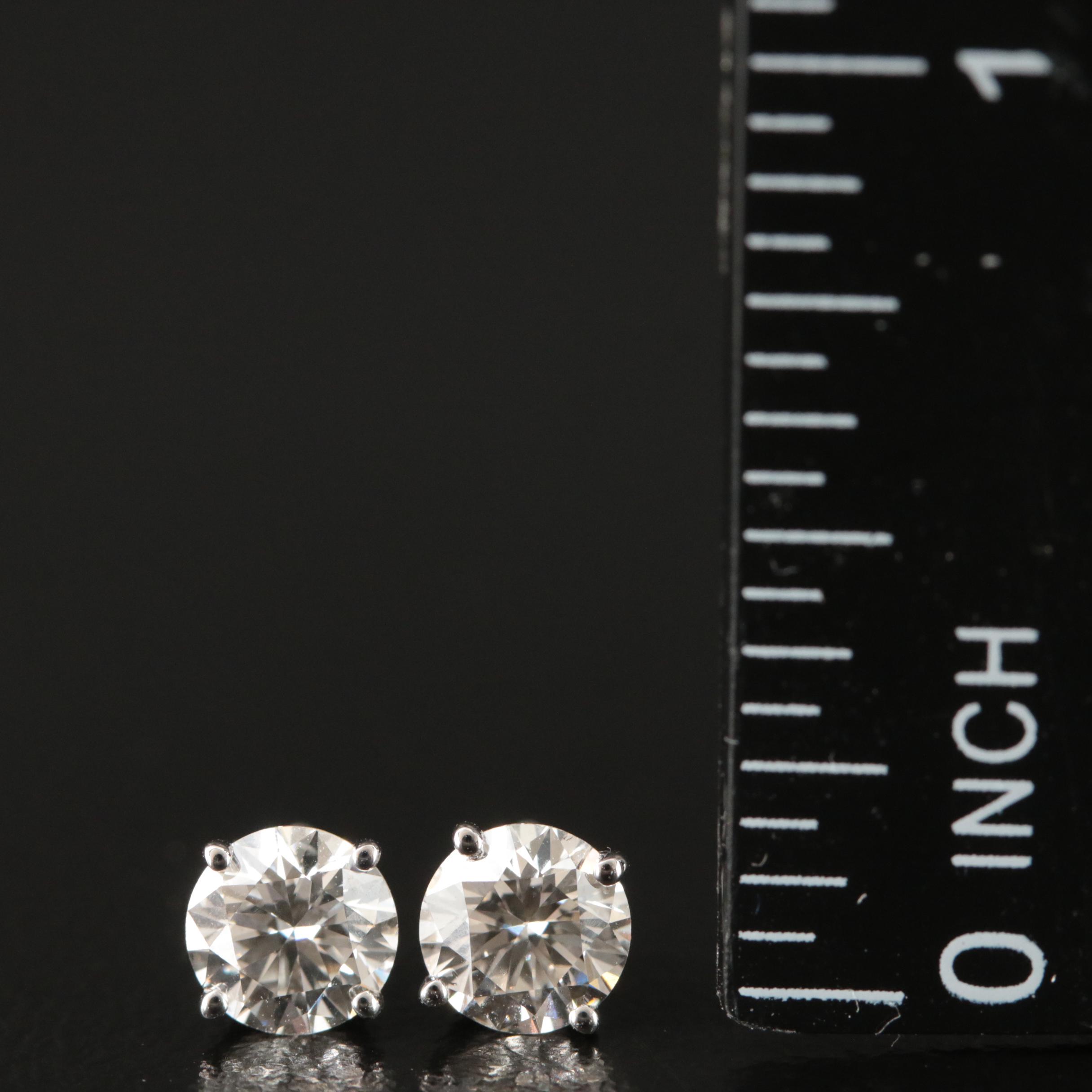 14K 1.40 CTW Lab Grown Diamond Earrings