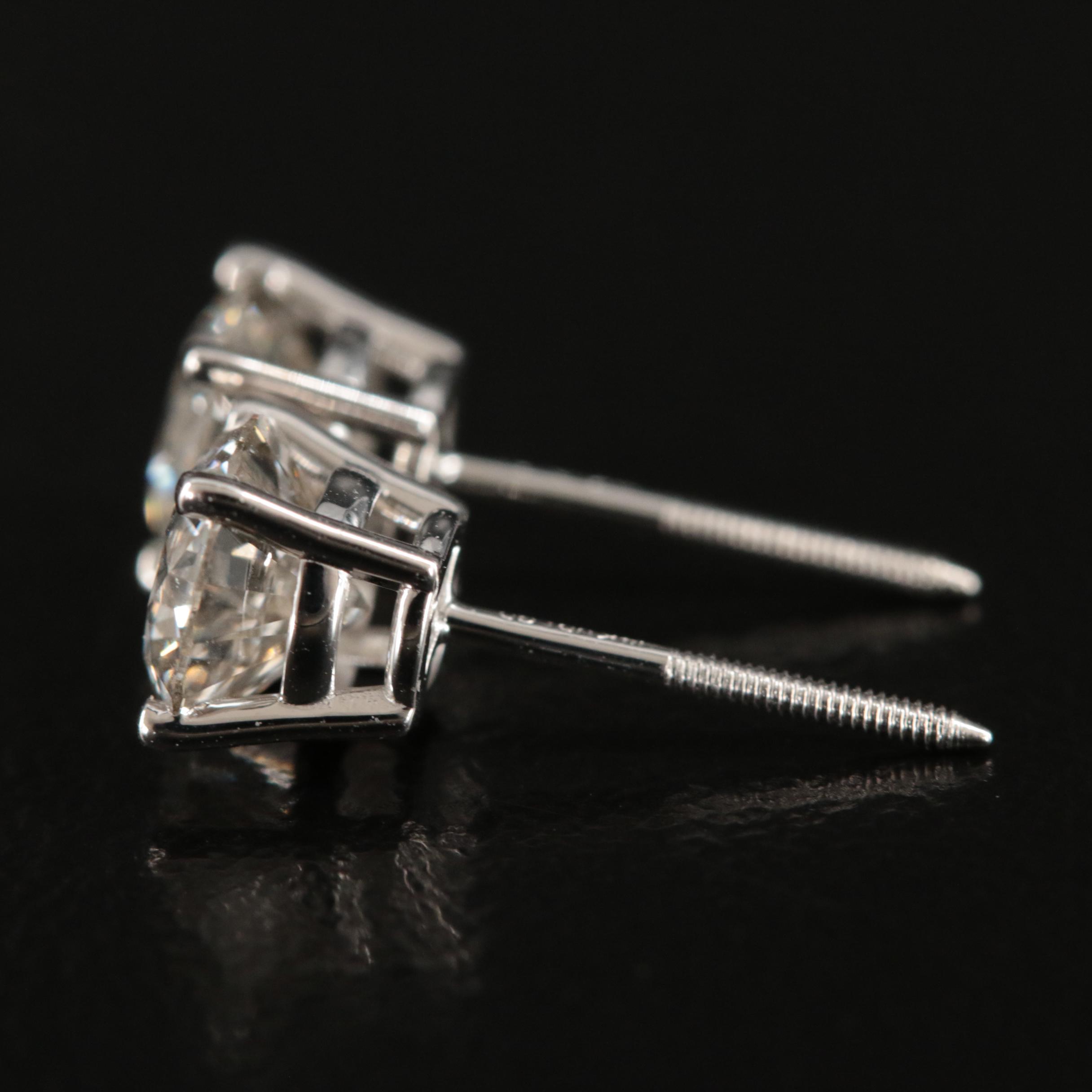 14K 1.40 CTW Lab Grown Diamond Earrings