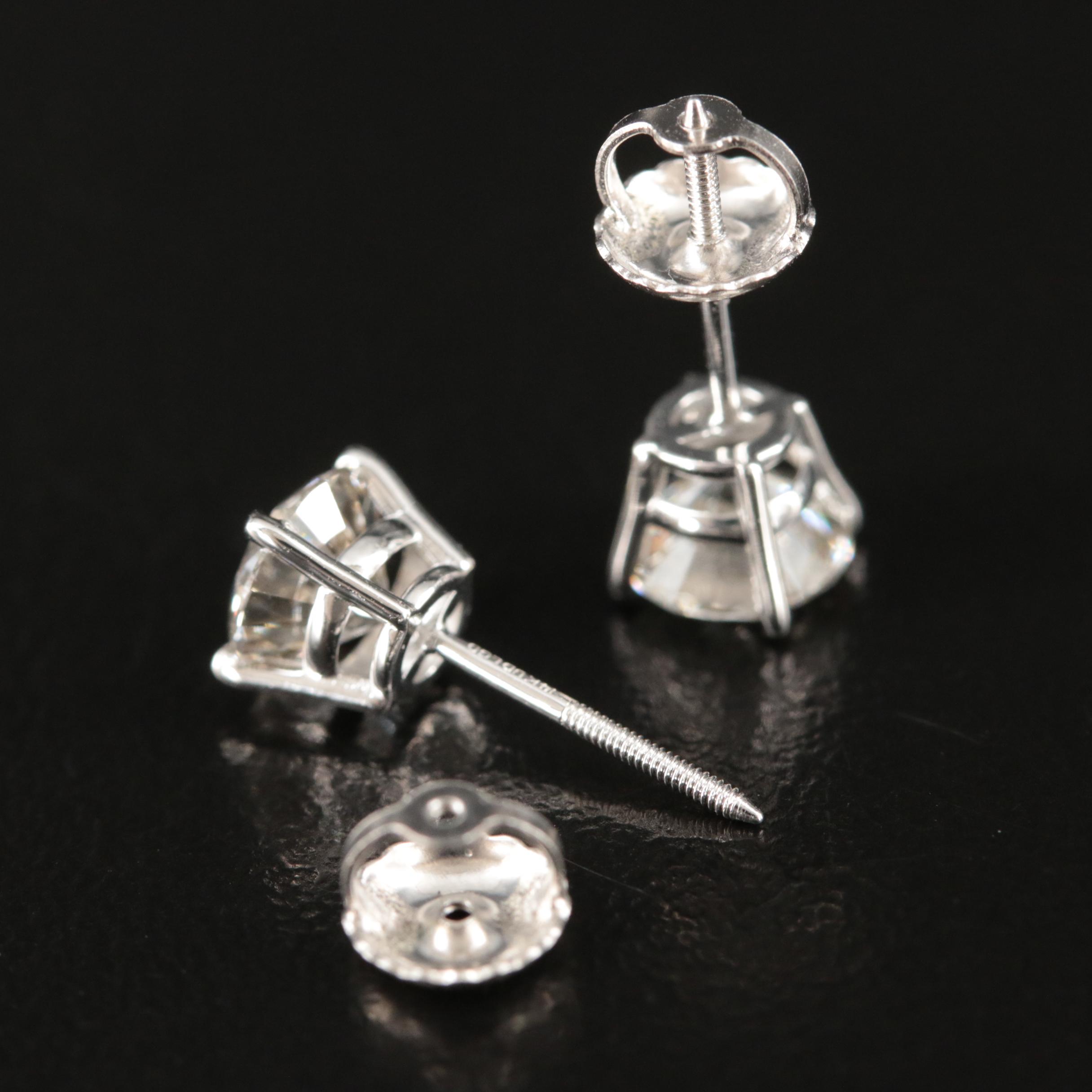 14K 1.40 CTW Lab Grown Diamond Earrings