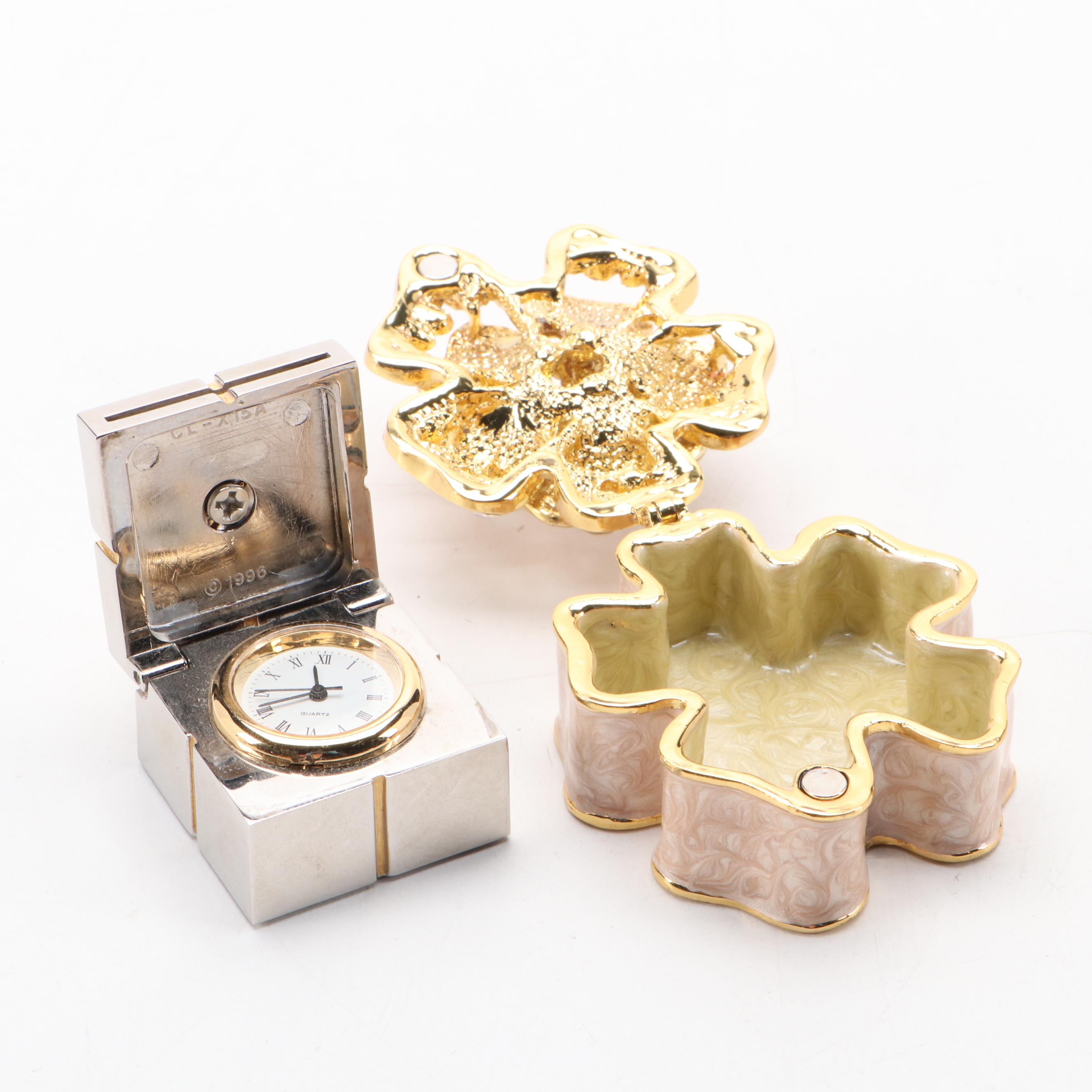 Atelier de Limoges Box, Papier-Mâché Box, Flip Top Picture Frame Clock and More