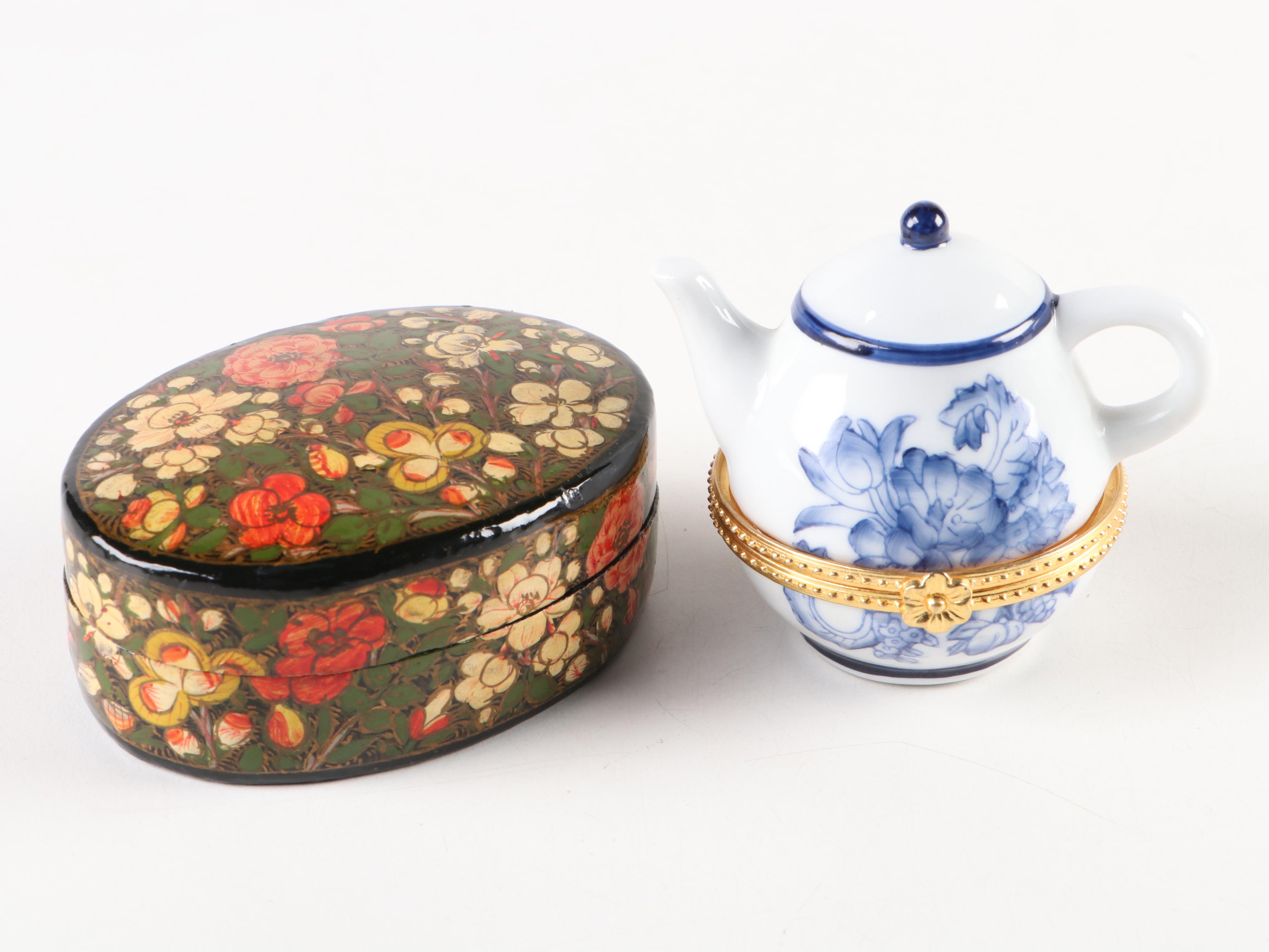 Atelier de Limoges Box, Papier-Mâché Box, Flip Top Picture Frame Clock and More