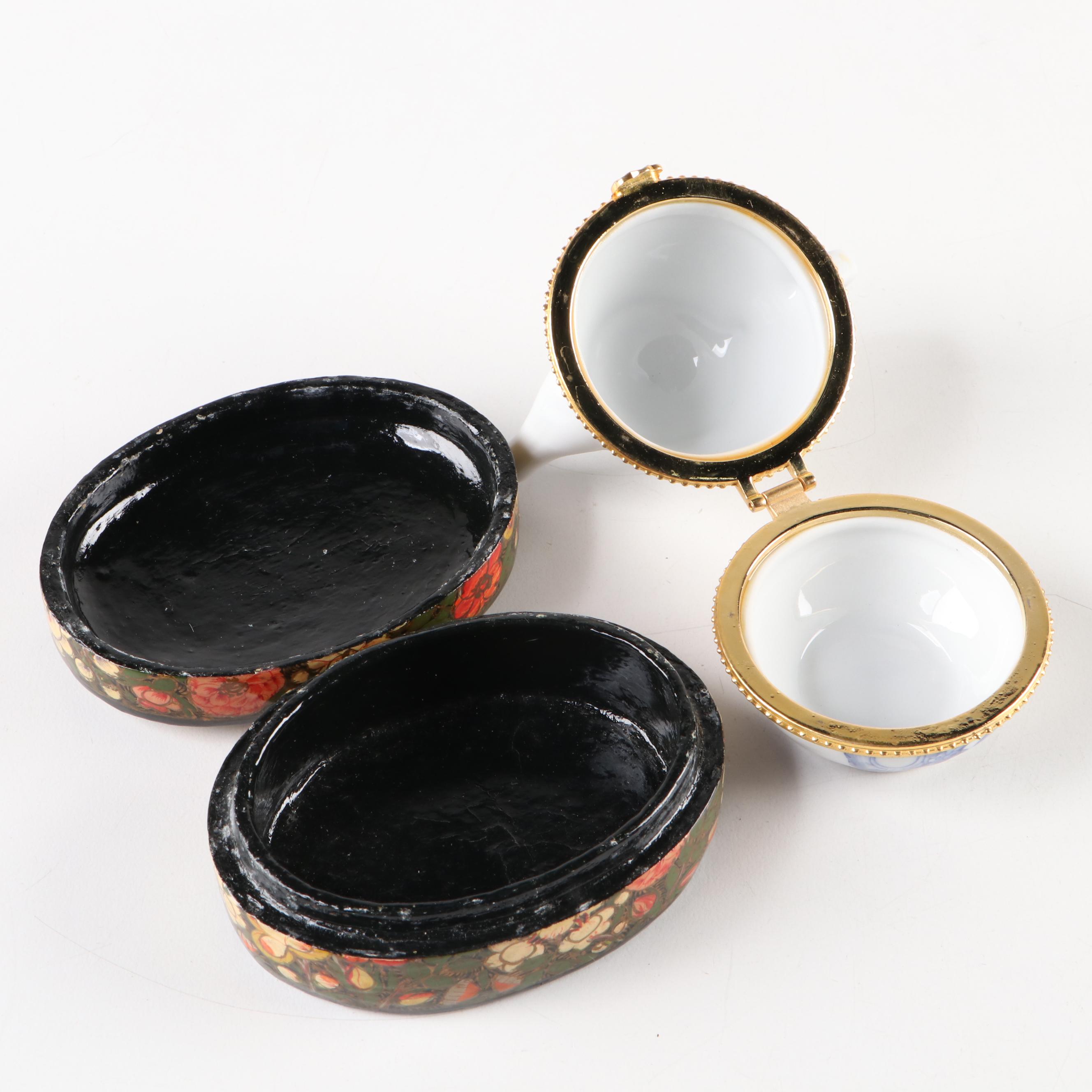 Atelier de Limoges Box, Papier-Mâché Box, Flip Top Picture Frame Clock and More