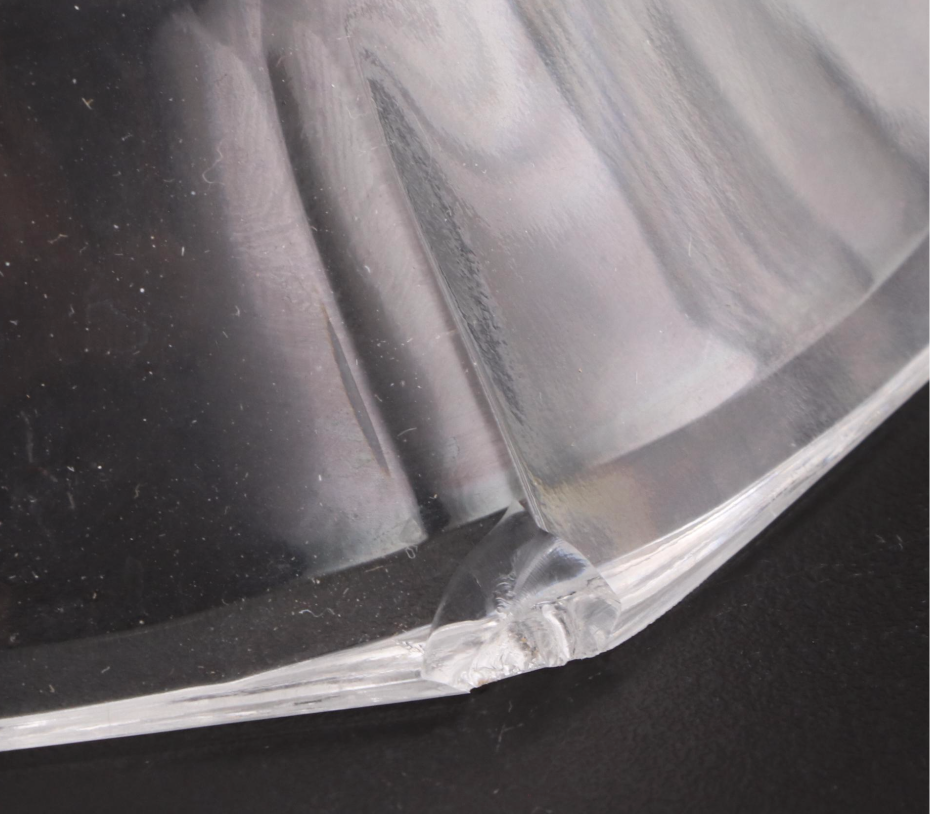 Crystal Glass Tableware Including Vase, Pedestal Bowl, Oblong Dish, Candy Dish