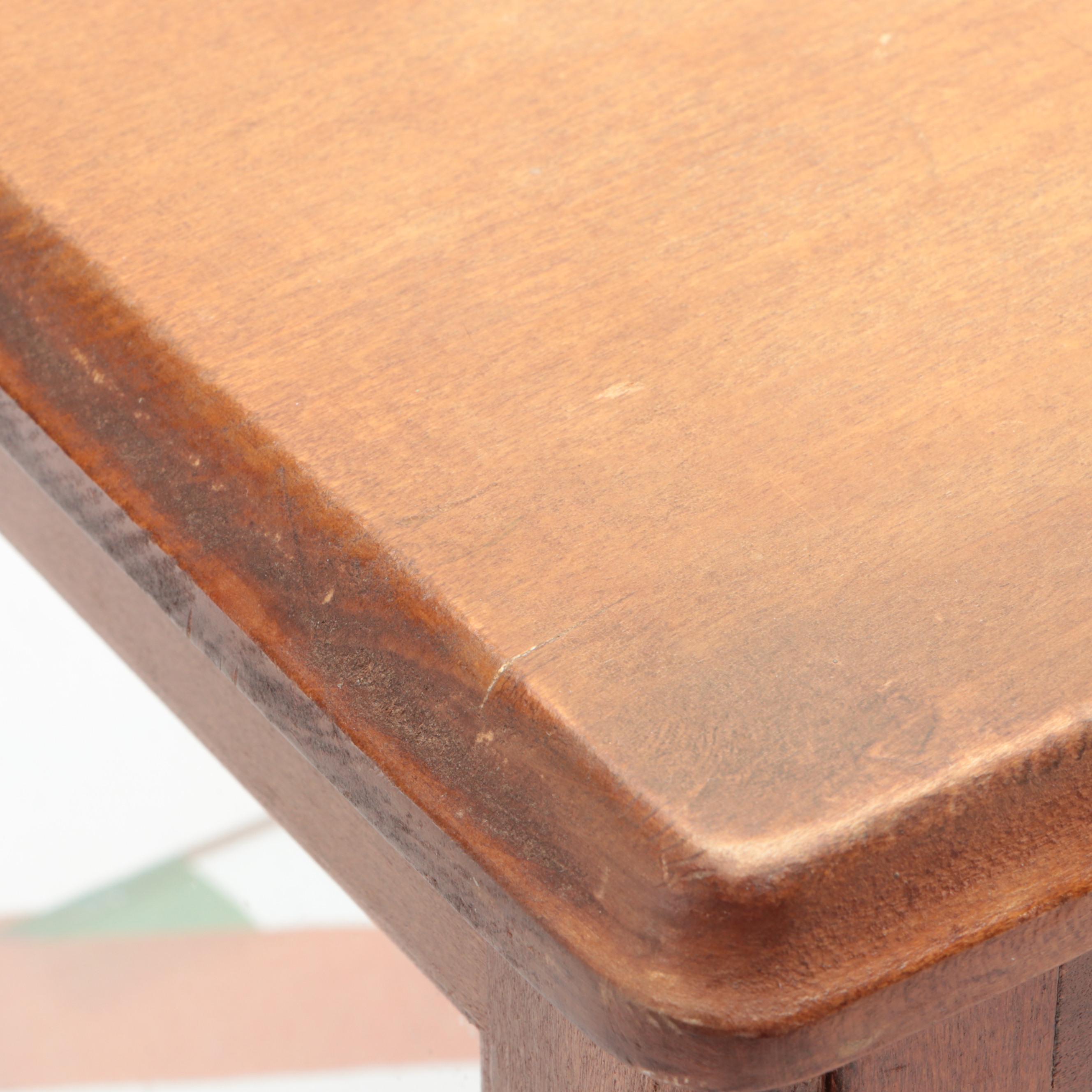 Wooden and Glass Desk Top Display Cabinet with Adjustable Shelf