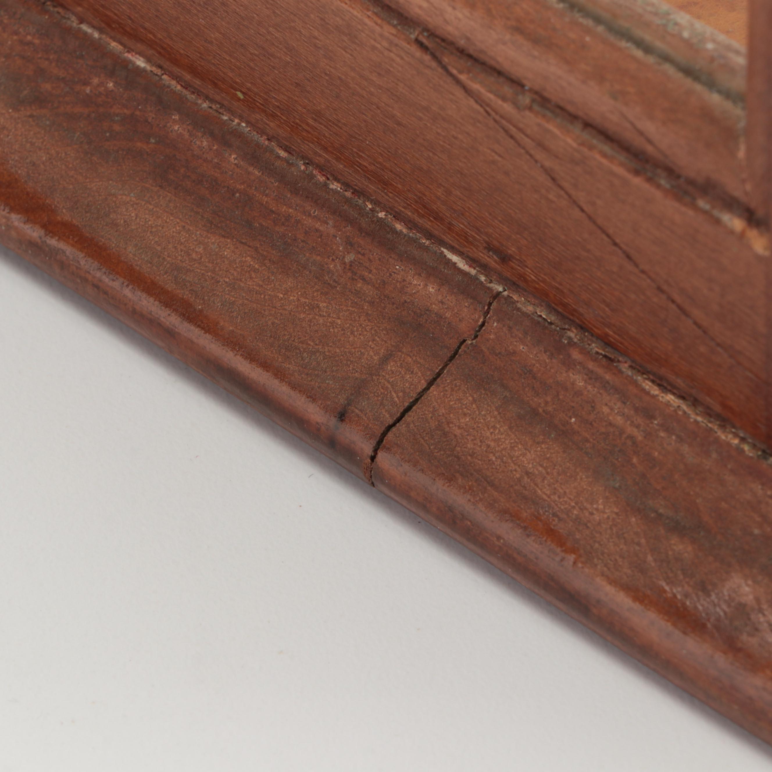 Wooden and Glass Desk Top Display Cabinet with Adjustable Shelf