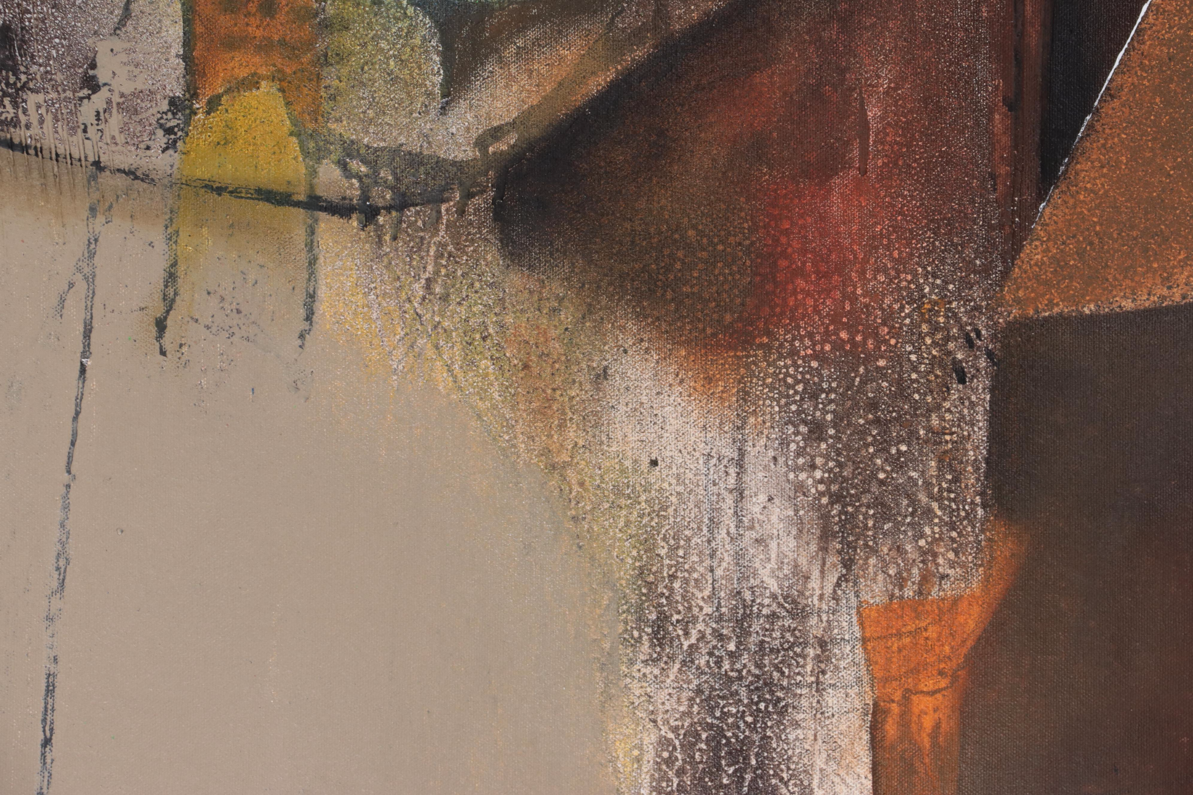 Michel Blázquez Mixed Media Painting "The Swallow and the Deer," 2023