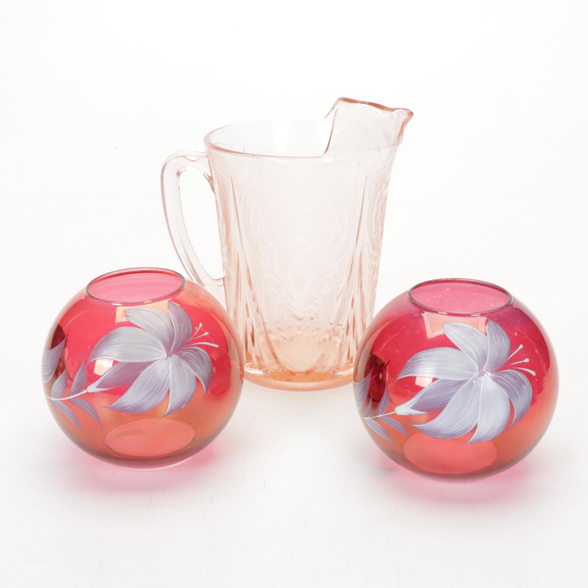 Viking, Depression, Carnival and Other Glass Vases, Bowls and More