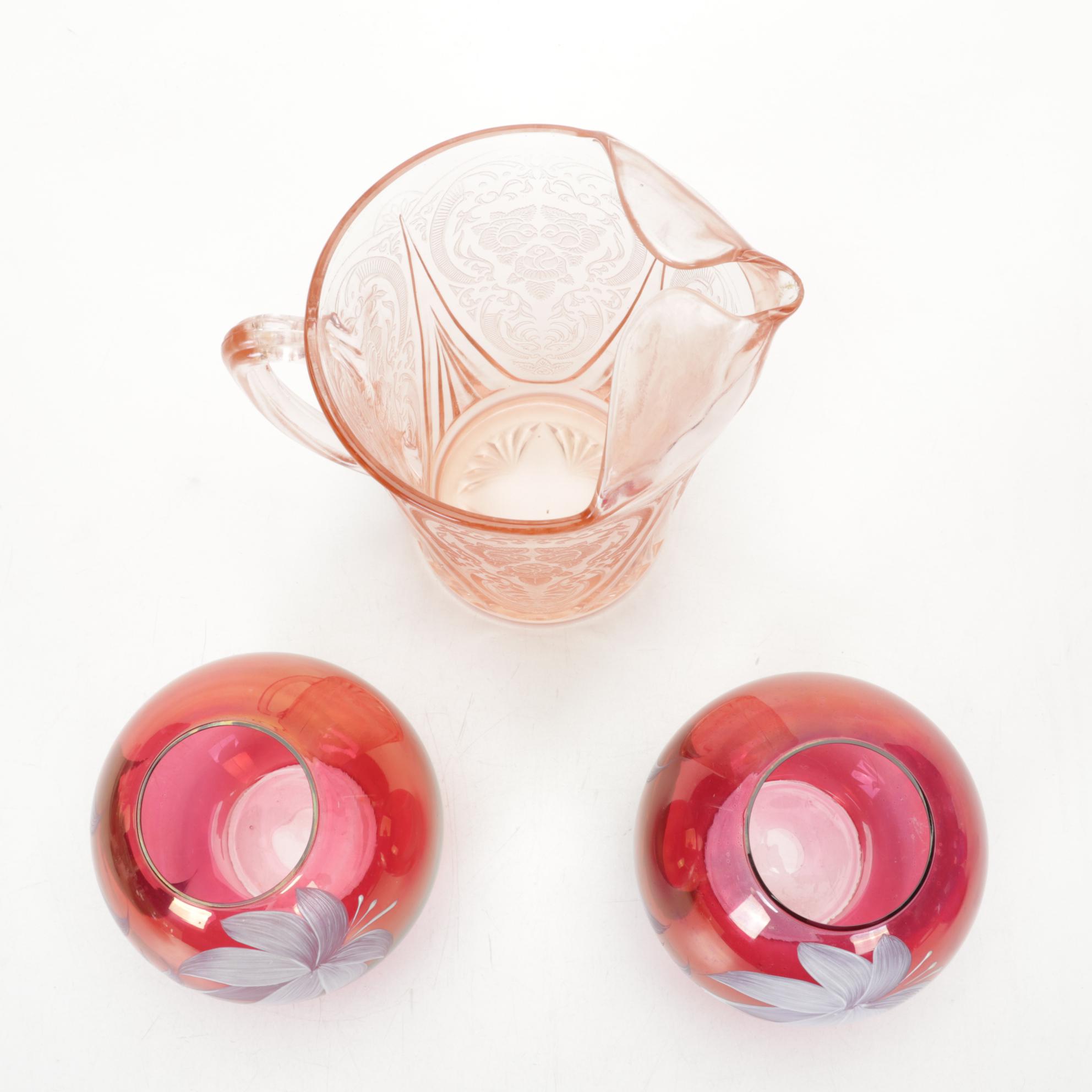 Viking, Depression, Carnival and Other Glass Vases, Bowls and More