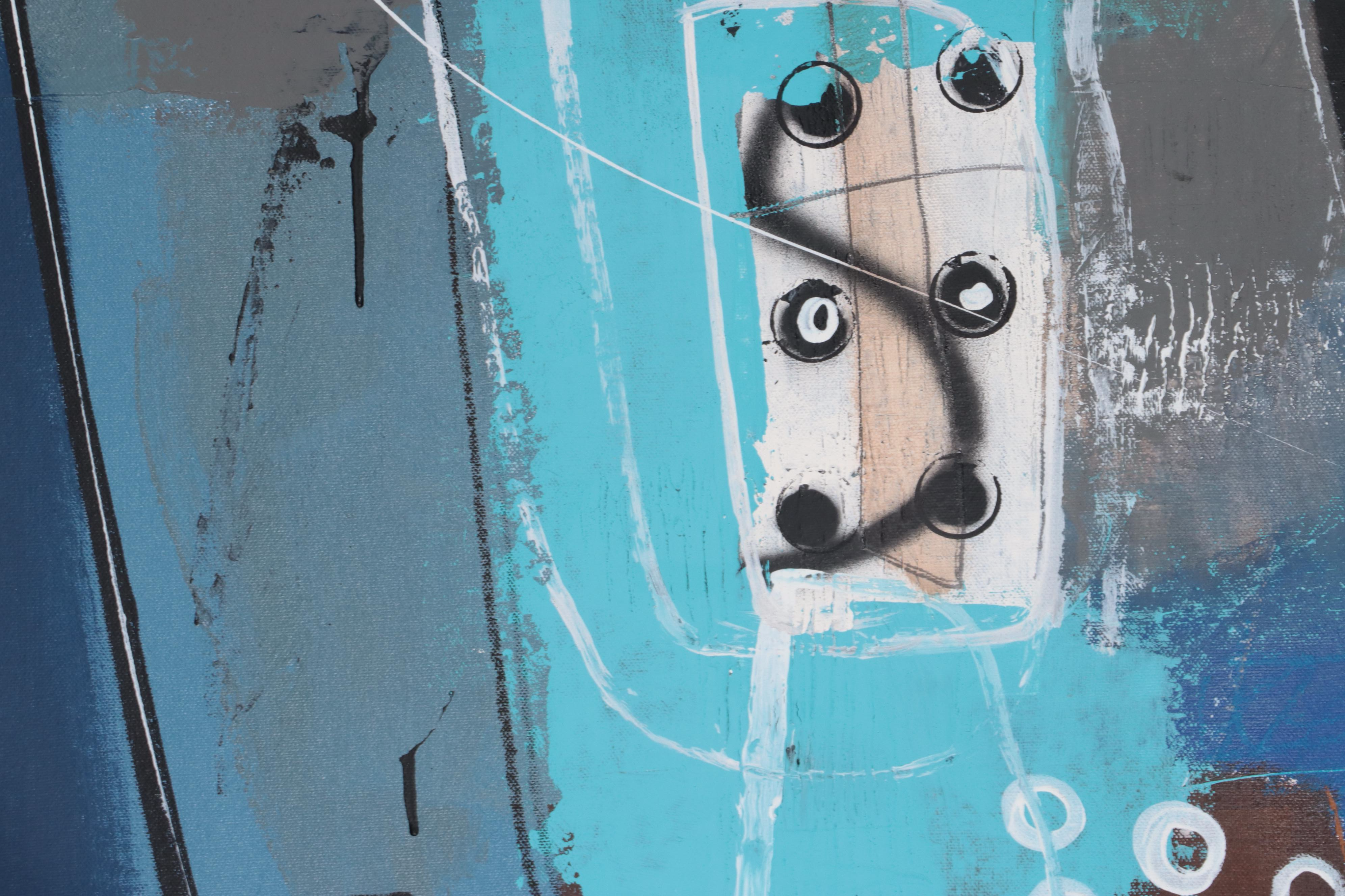 Michel Blázquez Mixed Media Painting "The Lost Fable II," 2023