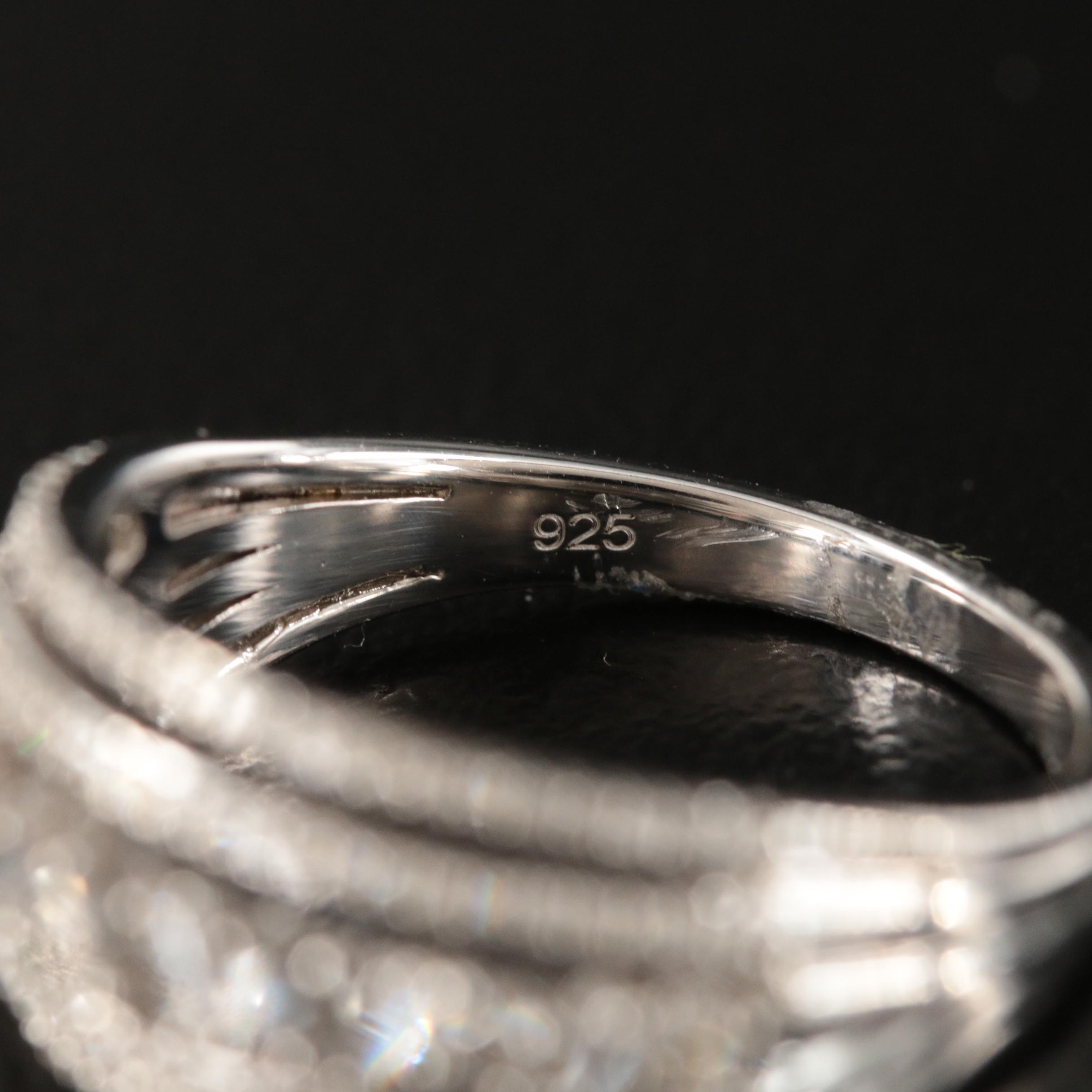 Sterling Diamond Ring