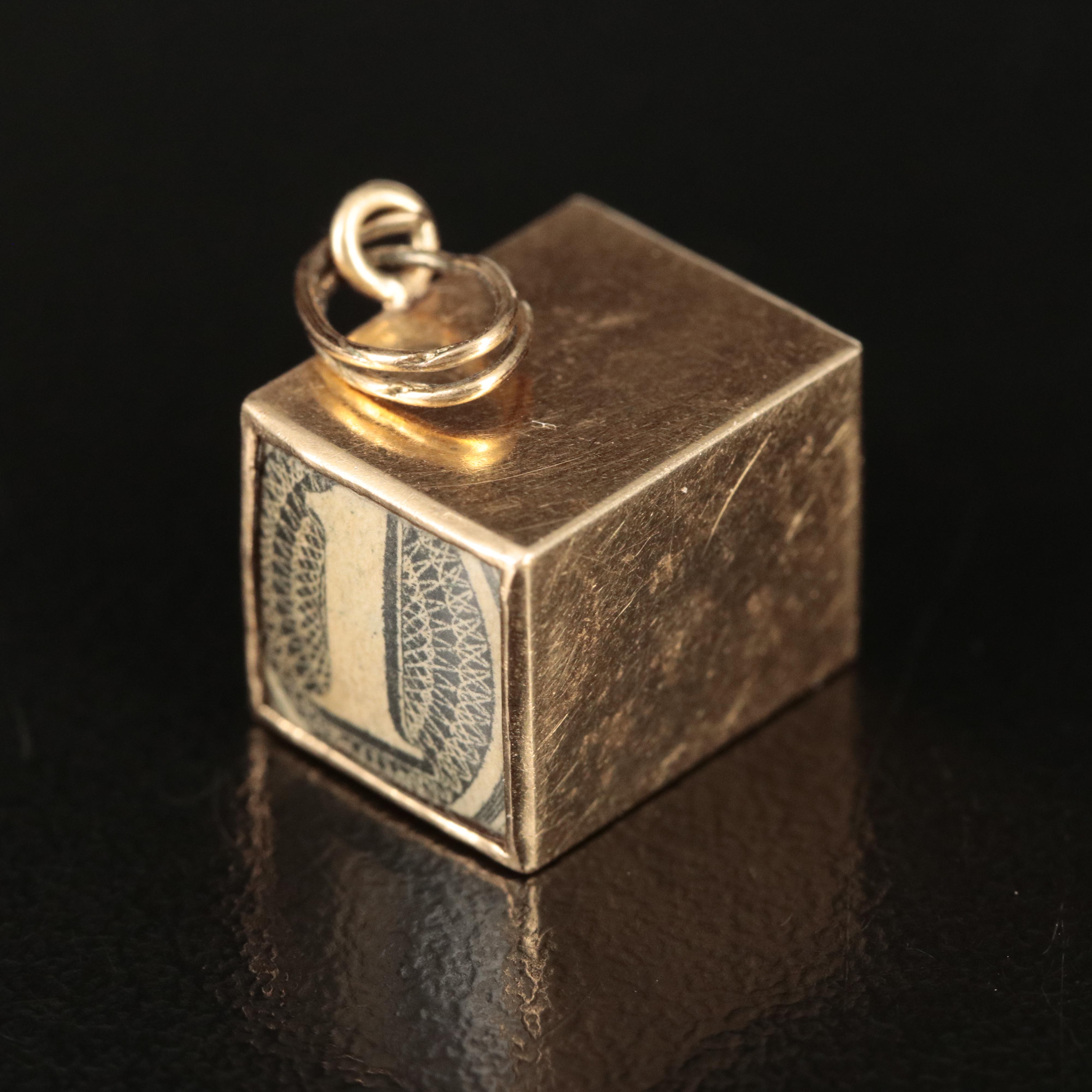 Vintage 14K Mad Money Charm